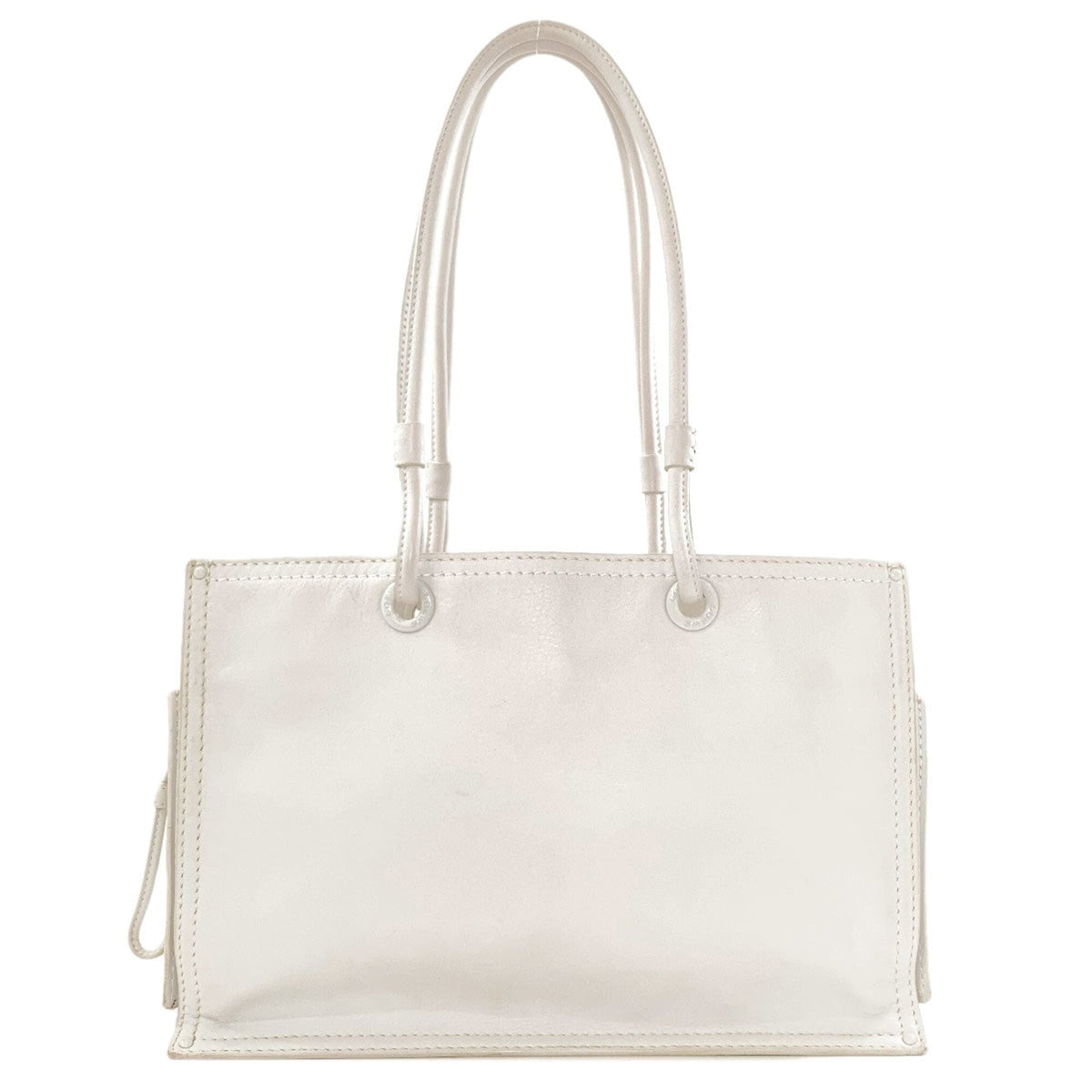 Loewe White Leather Tote Bag (Pre-Owned)