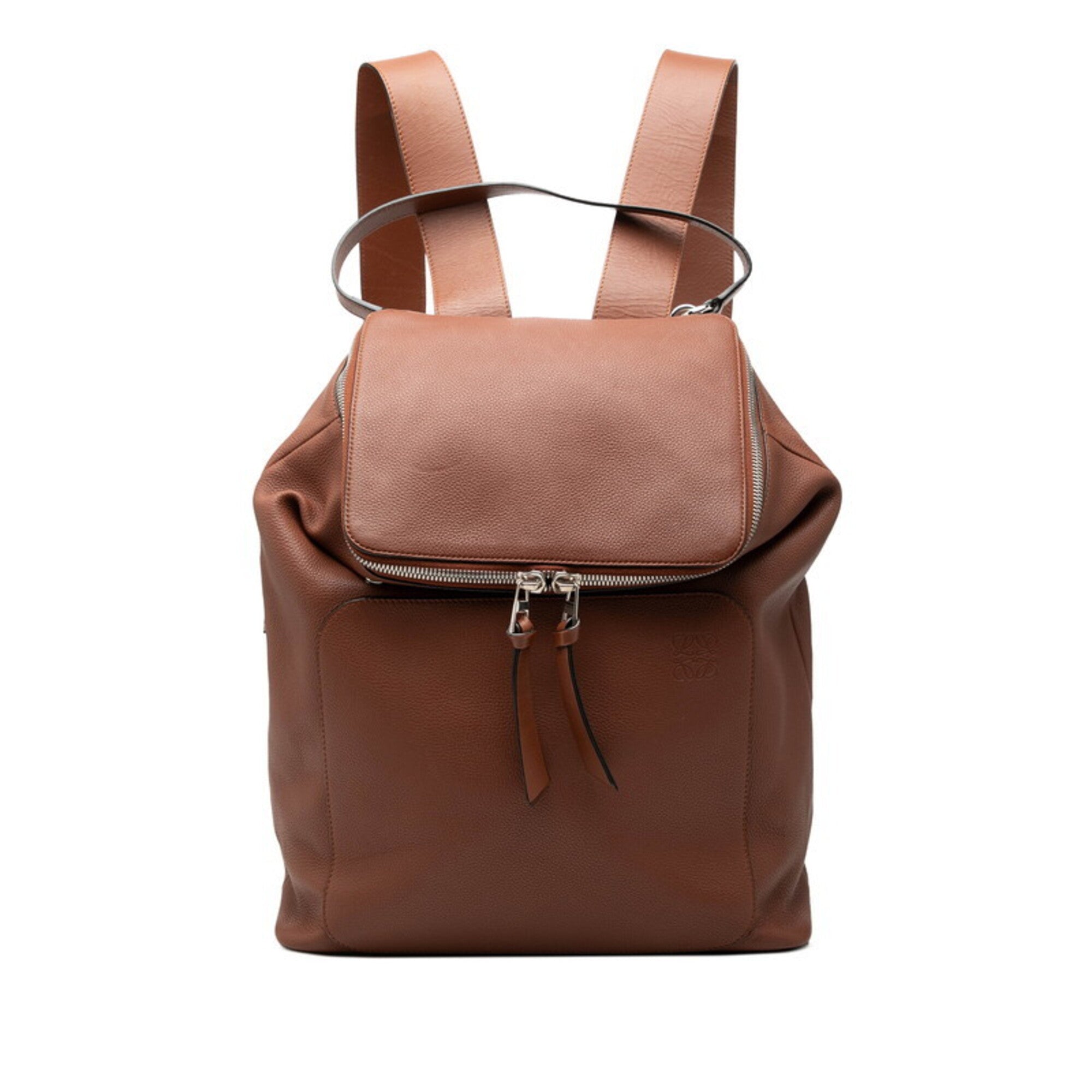 Loewe Brown Leather Backpack (Pre-Owned)