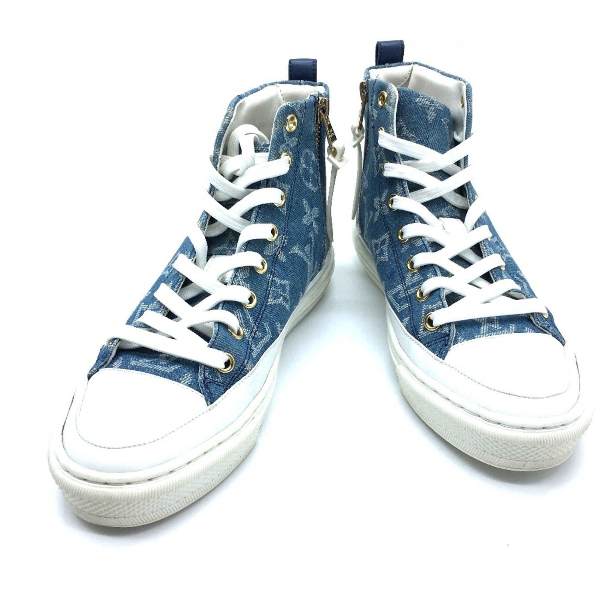 Louis Vuitton Blue White Sneakers (Pre-Owned)