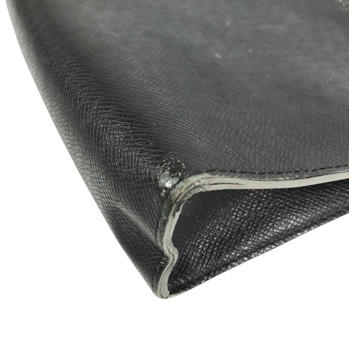 Louis Vuitton Ardoise Black Taiga Leather Clutch Bag Pochette Pouch (Pre-Owned)