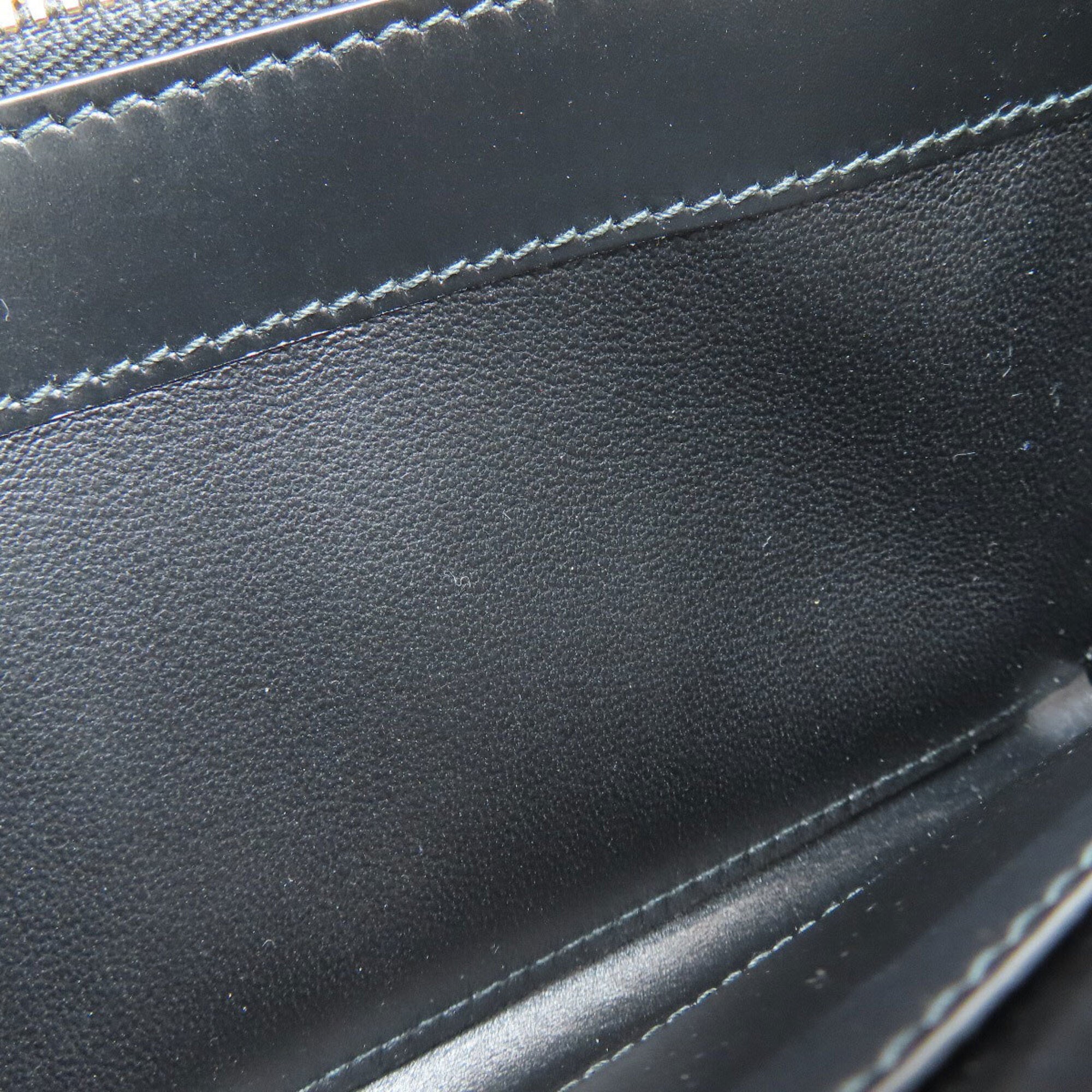 Bvlgari Black Leather Long Wallet (Bi-Fold) (Pre-Owned)