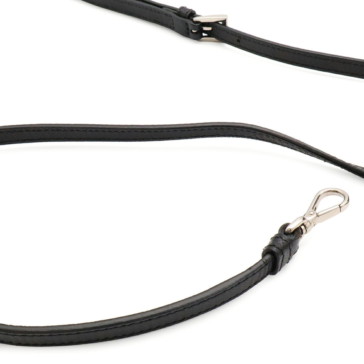 Prada Black Nero Nylon Leather Pouch Shoulder Bag (Pre-Owned)