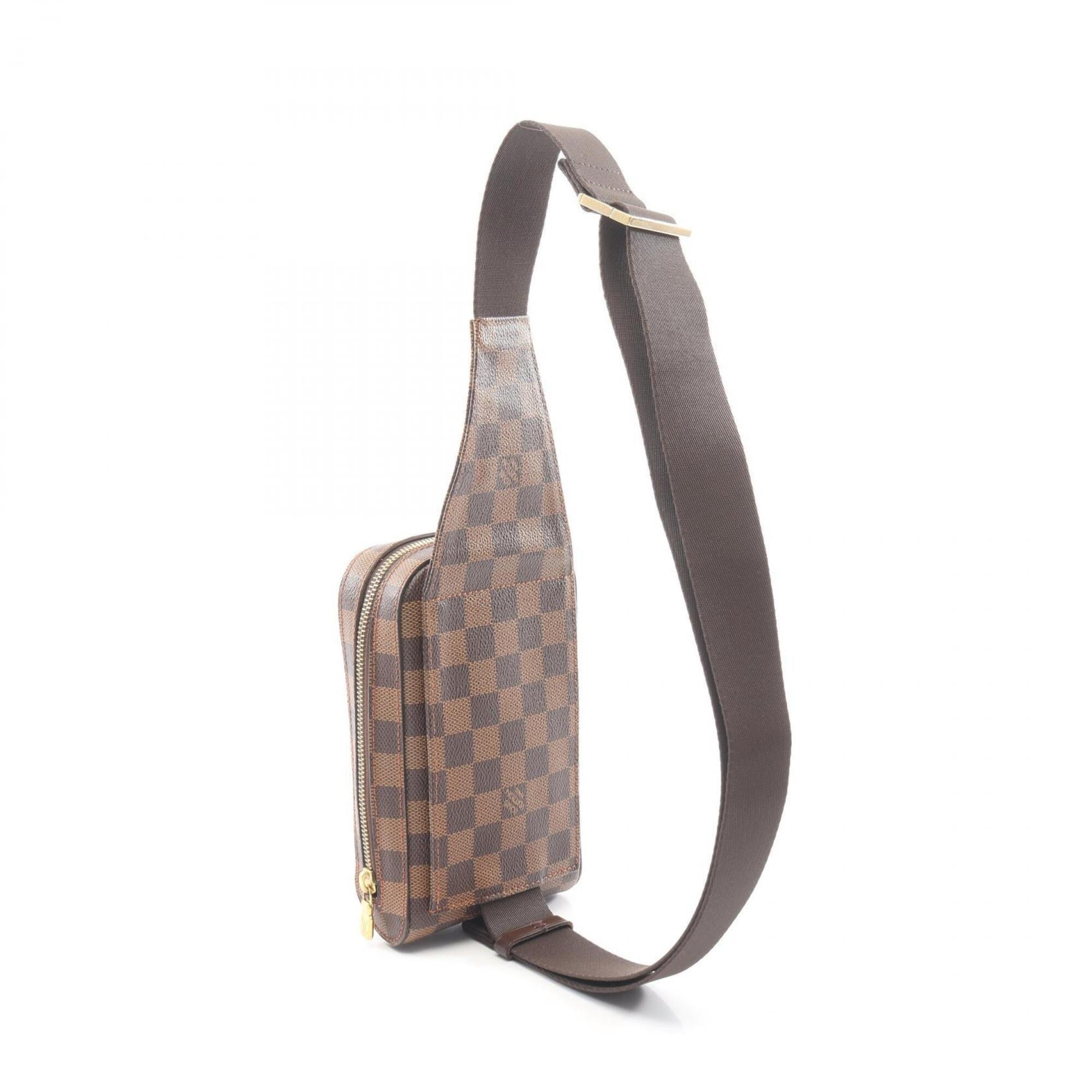 Louis Vuitton Brown Coated Canvas Fanny Pack Sling Bag (Pre-Owned)