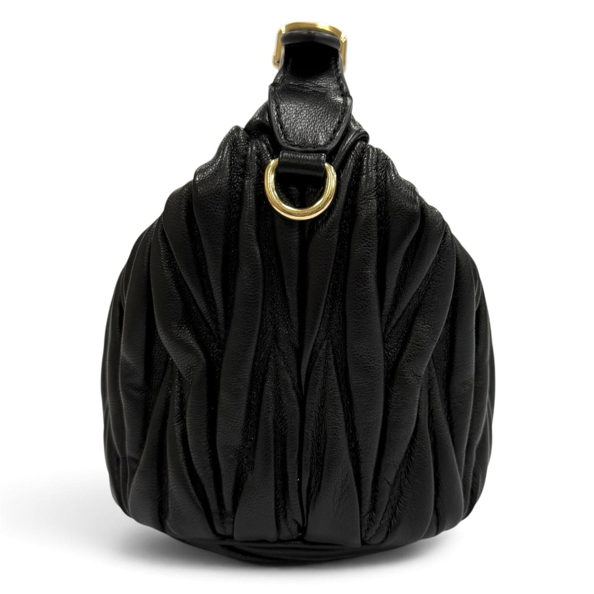 Miu Miu Black Leather Shoulder Bag (Pre-Owned)