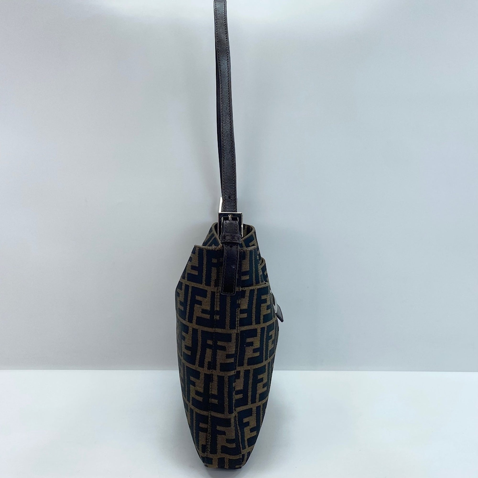 Fendi Brown Canvas Shoulder Bag (Pre-Owned)