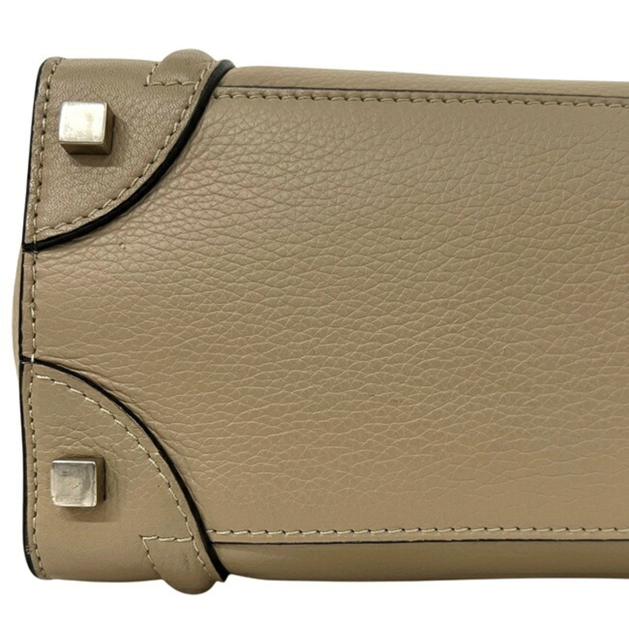 Celine Beige Leather Tote Bag (Pre-Owned)