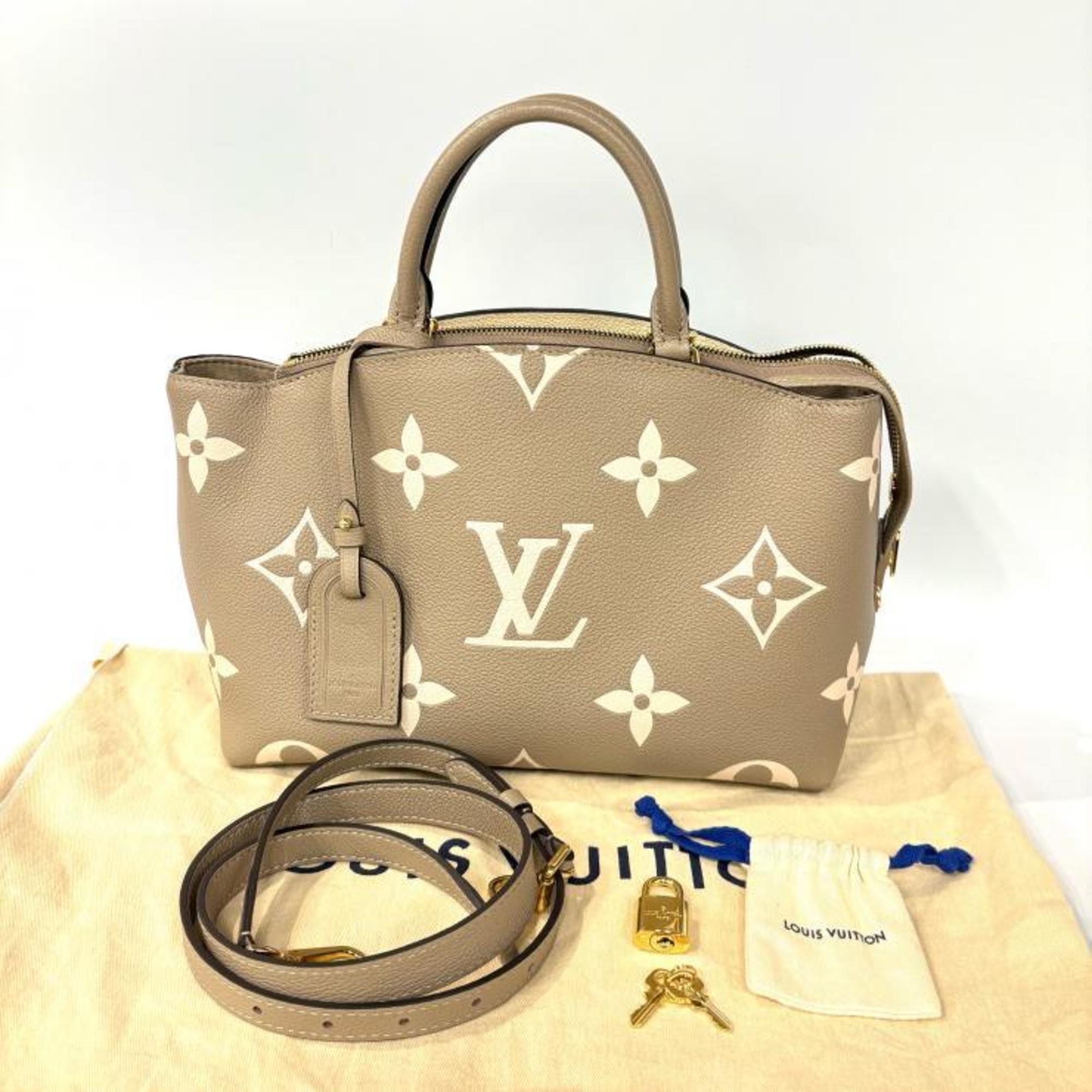 Louis Vuitton Beige Ivory Tourterelle Monogram Empreinte Handbag (Pre-Owned)