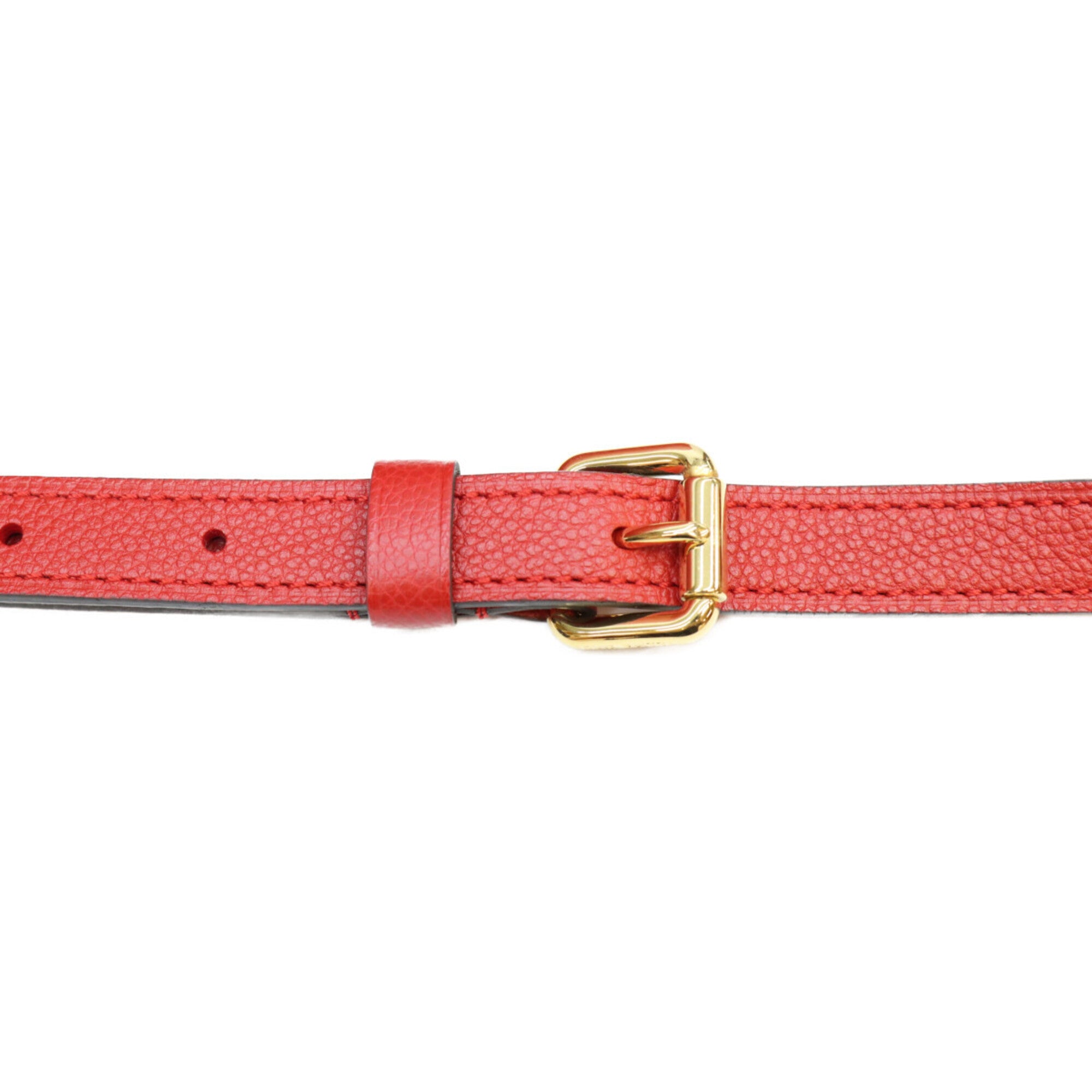 Louis Vuitton Red Color Monogram Empreinte Boston Bag Shoulder Bag (Pre-Owned)