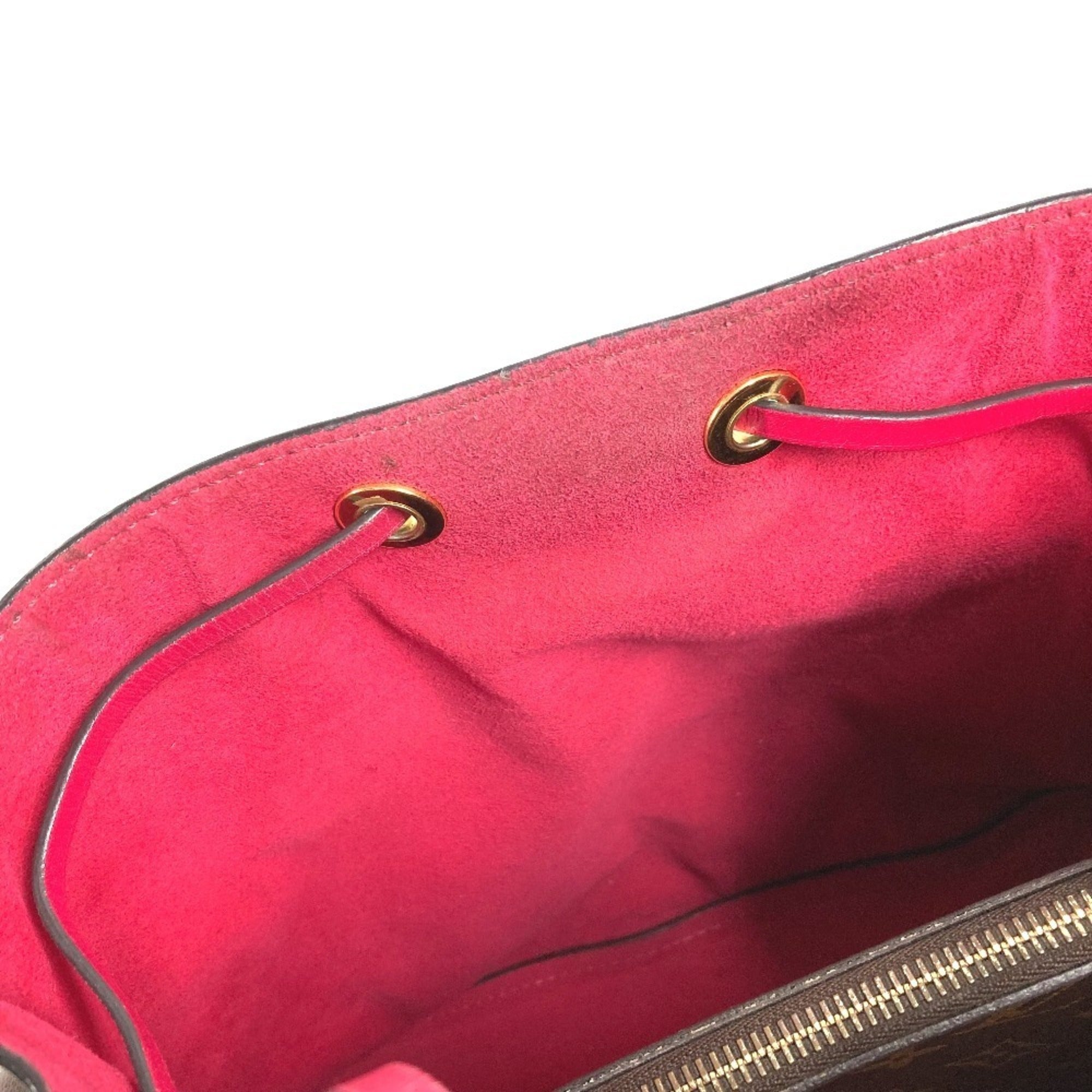 Louis Vuitton Brown Pink Monogram Shoulder Bag (Pre-Owned)