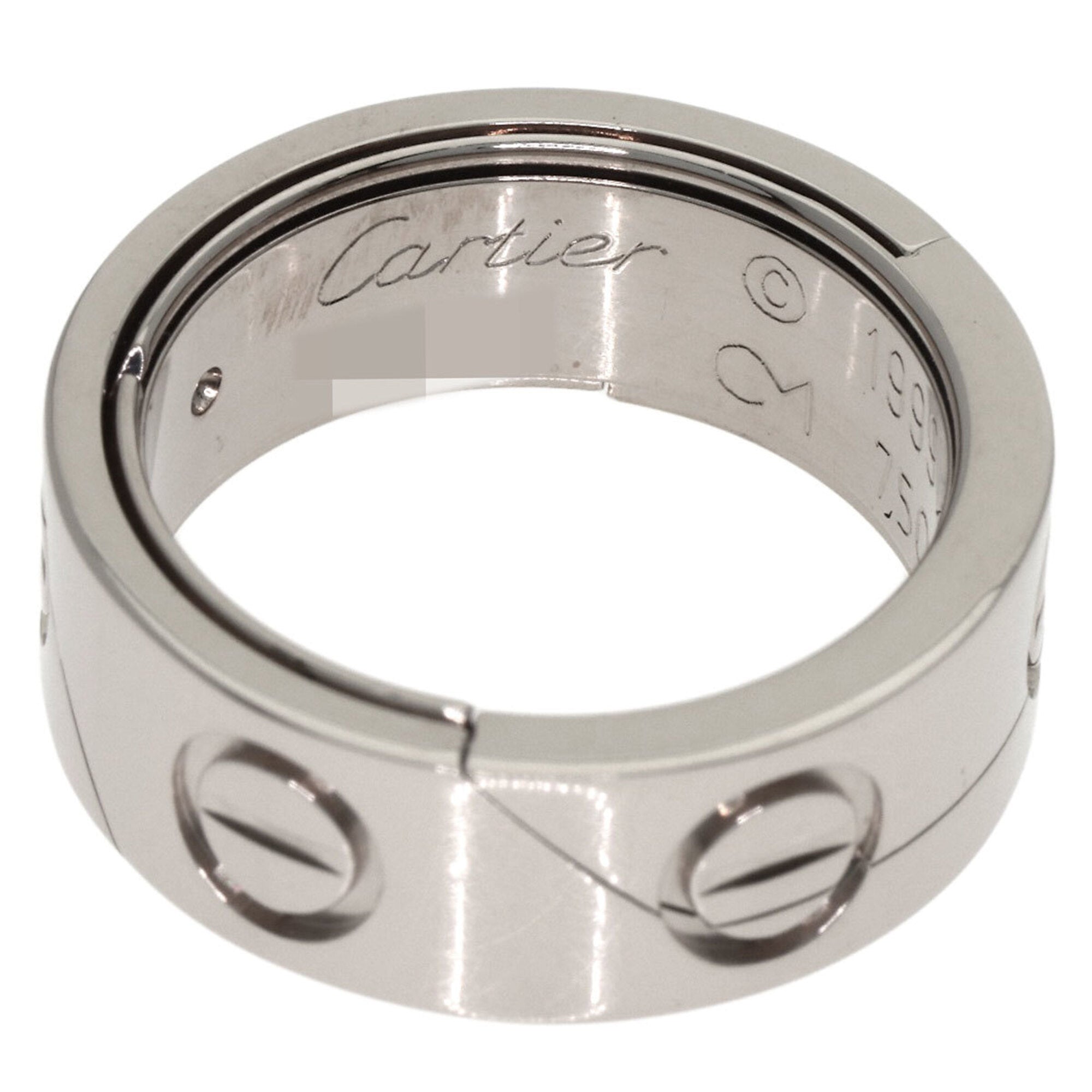 Cartier White Gold White Gold (18K) Band Ring (Pre-Owned)
