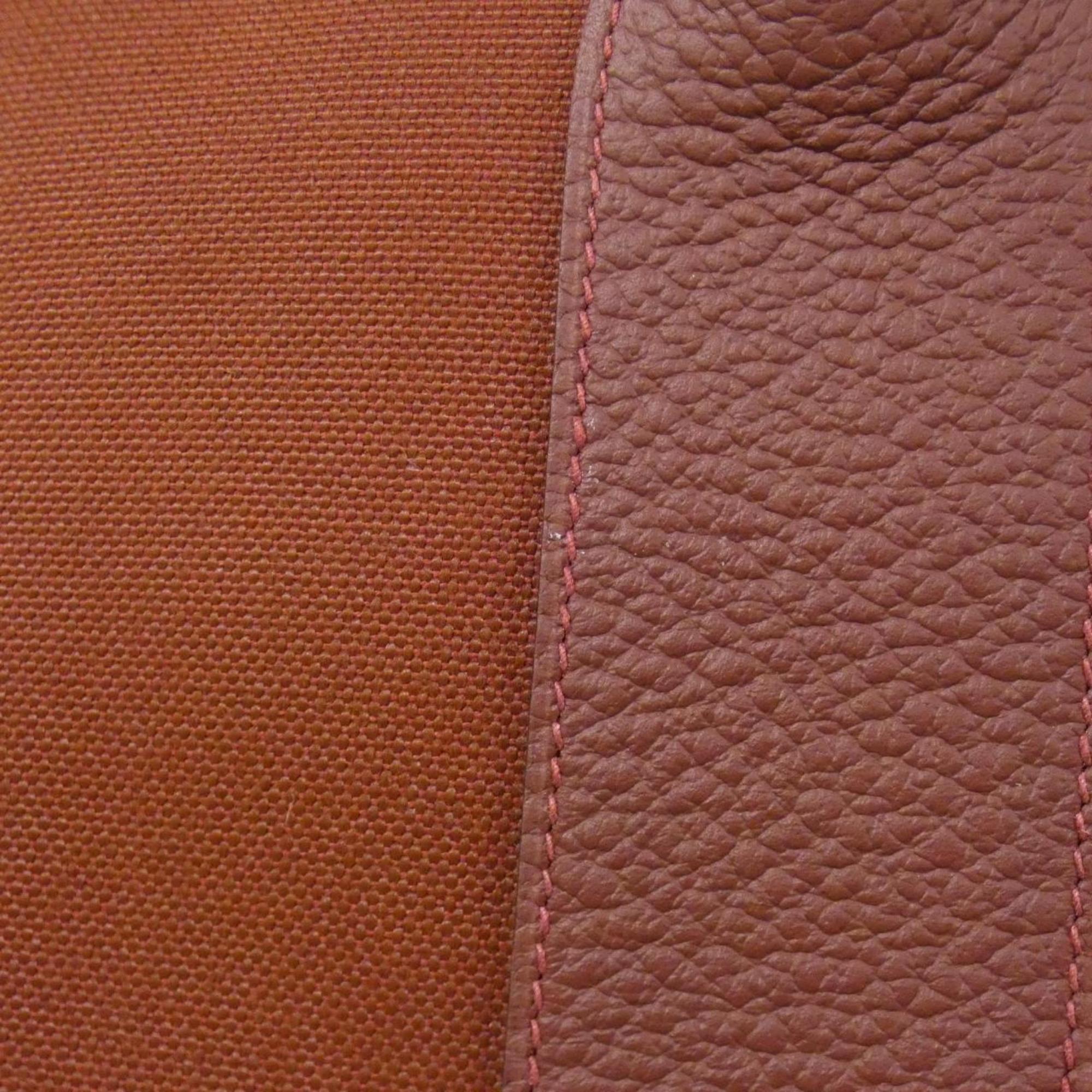 Hermes Rouge H Country Leather Handbag (Pre-Owned)
