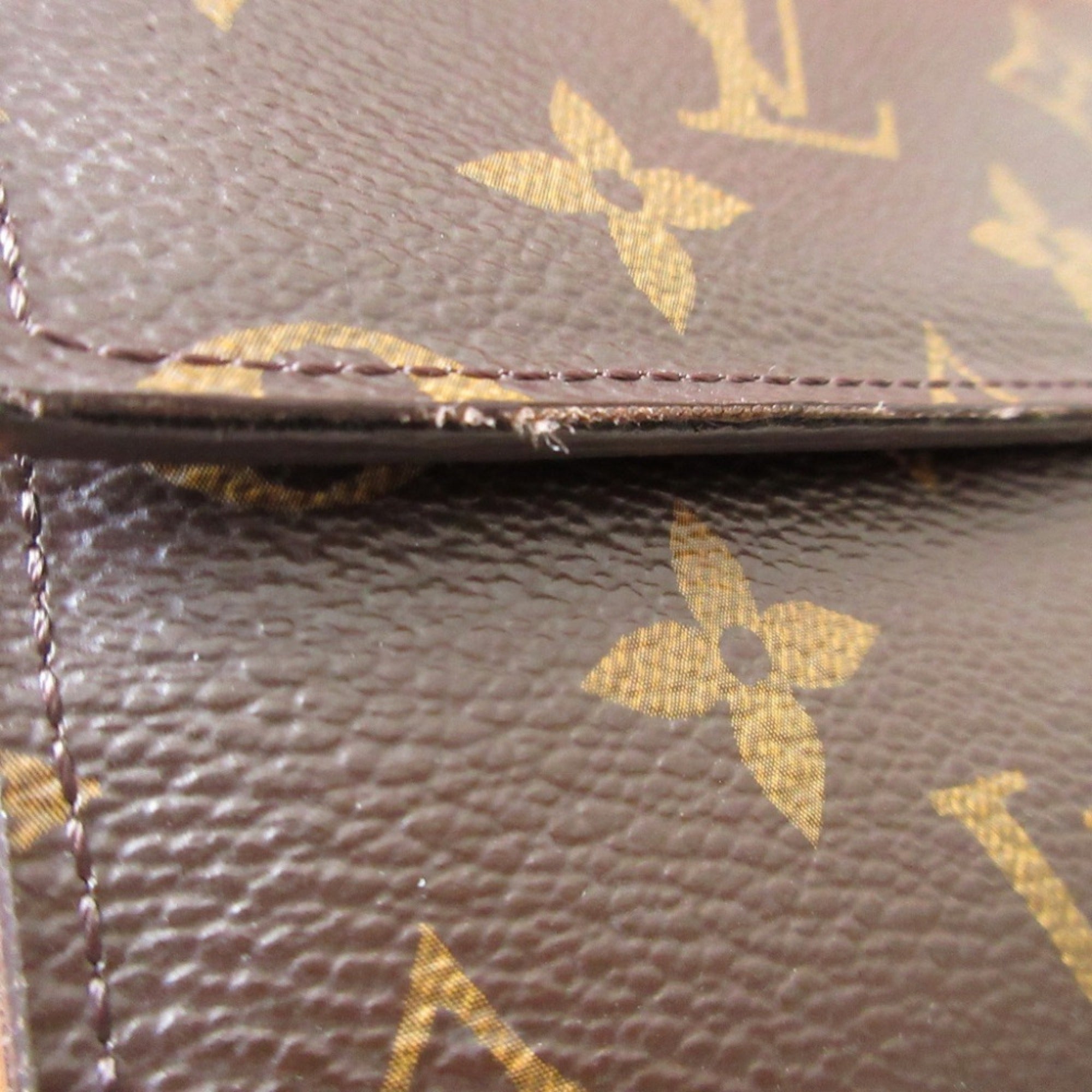 Louis Vuitton Brown Monogram Canvas Long Wallet (Bi-Fold) (Pre-Owned)