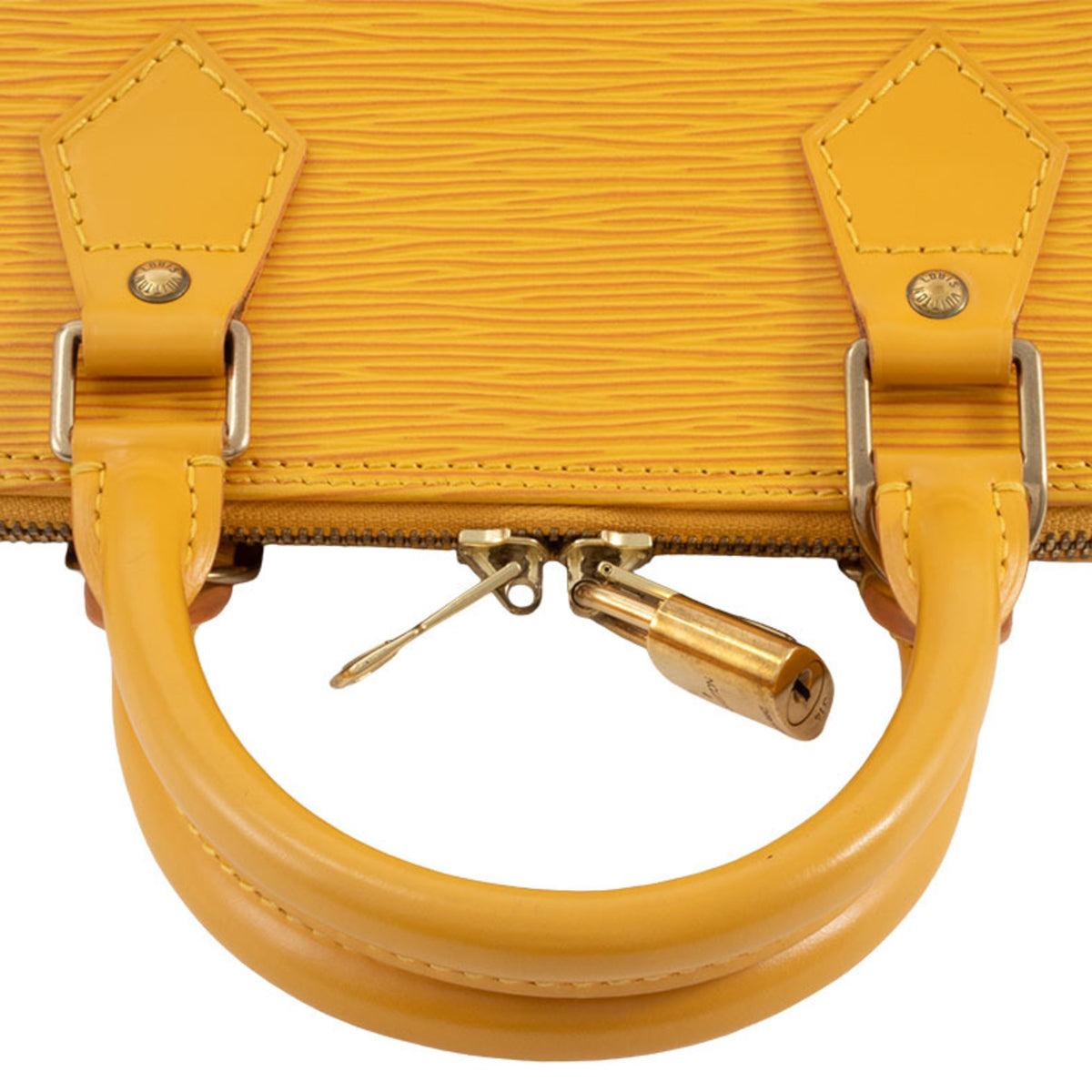 Louis Vuitton Yellow Epi Leather Handbag (Pre-Owned)