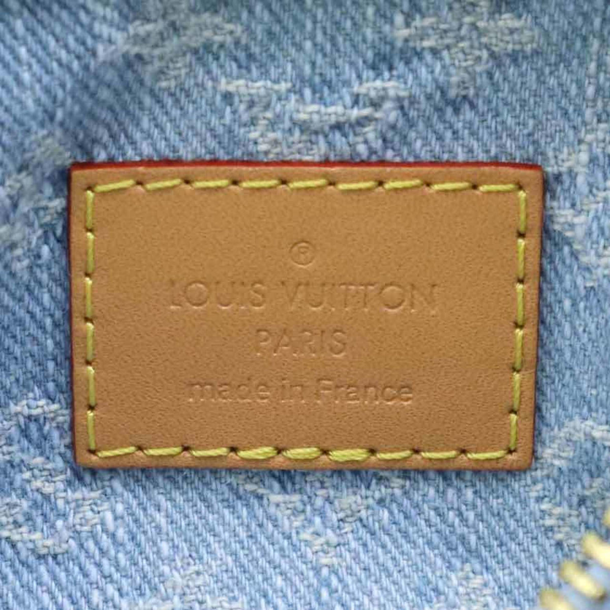 Louis Vuitton Sky Blue Monogram Denim Handbag Shoulder Bag (Pre-Owned)