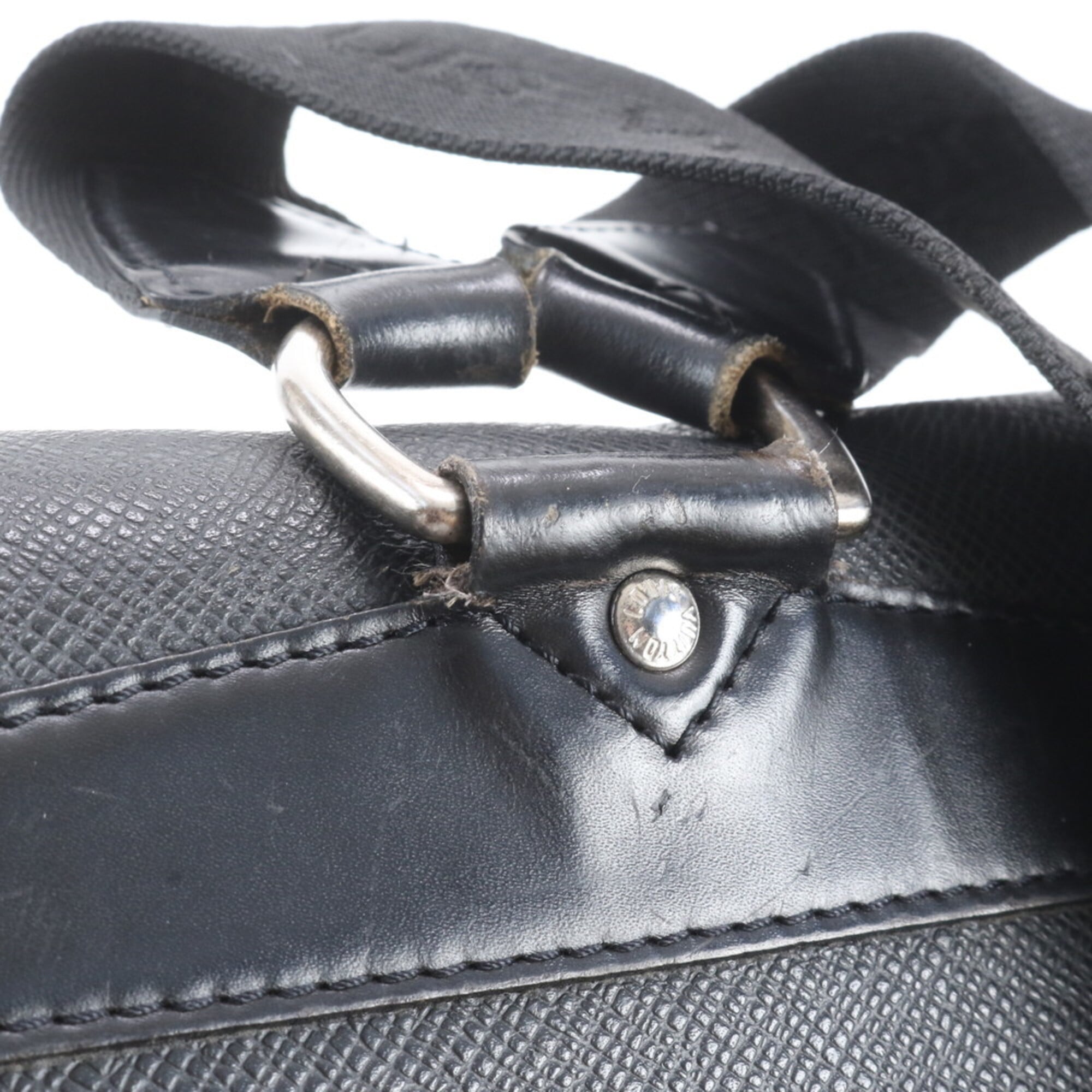 Louis Vuitton Ardoise Leather Backpack Shoulder Bag (Pre-Owned)