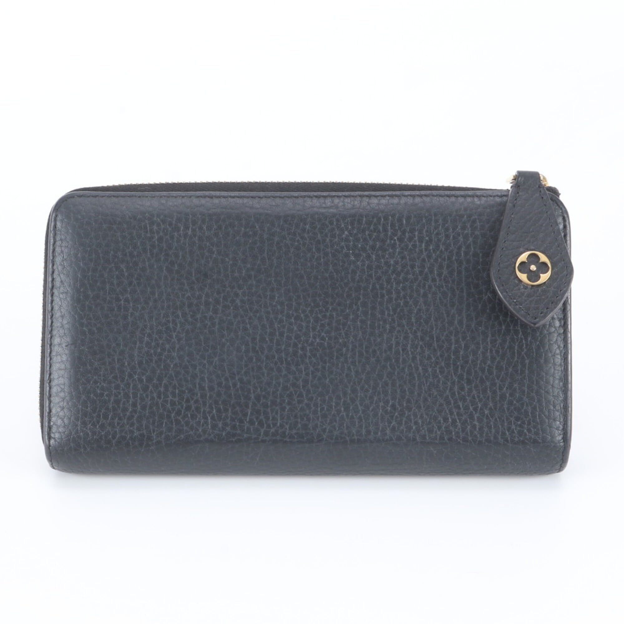 Louis Vuitton Noir Pink Leather Long Wallet (Bi-Fold) (Pre-Owned)