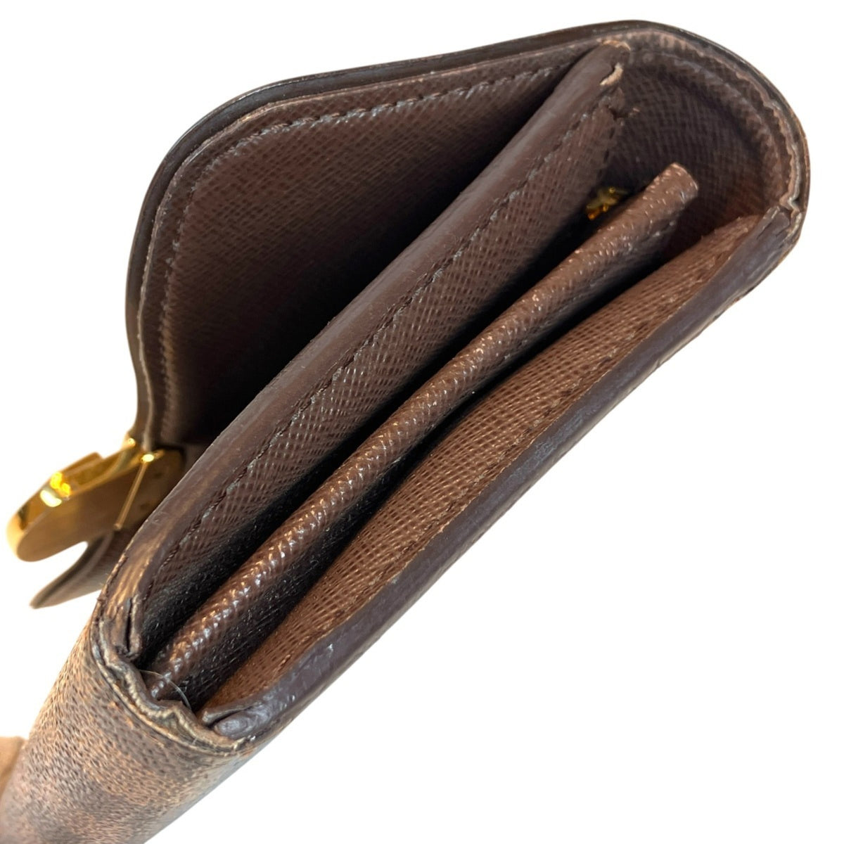 Louis Vuitton Brown Galle Damier Canvas Long Wallet (Bi-Fold) (Pre-Owned)