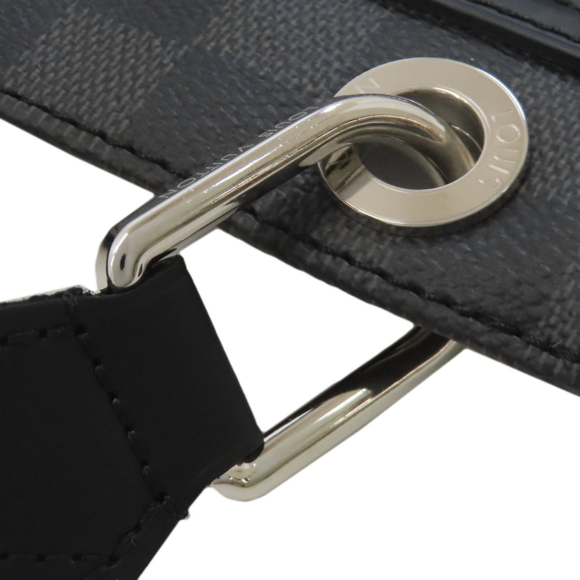 Louis Vuitton Black Damier Canvas Shoulder Bag (Pre-Owned)