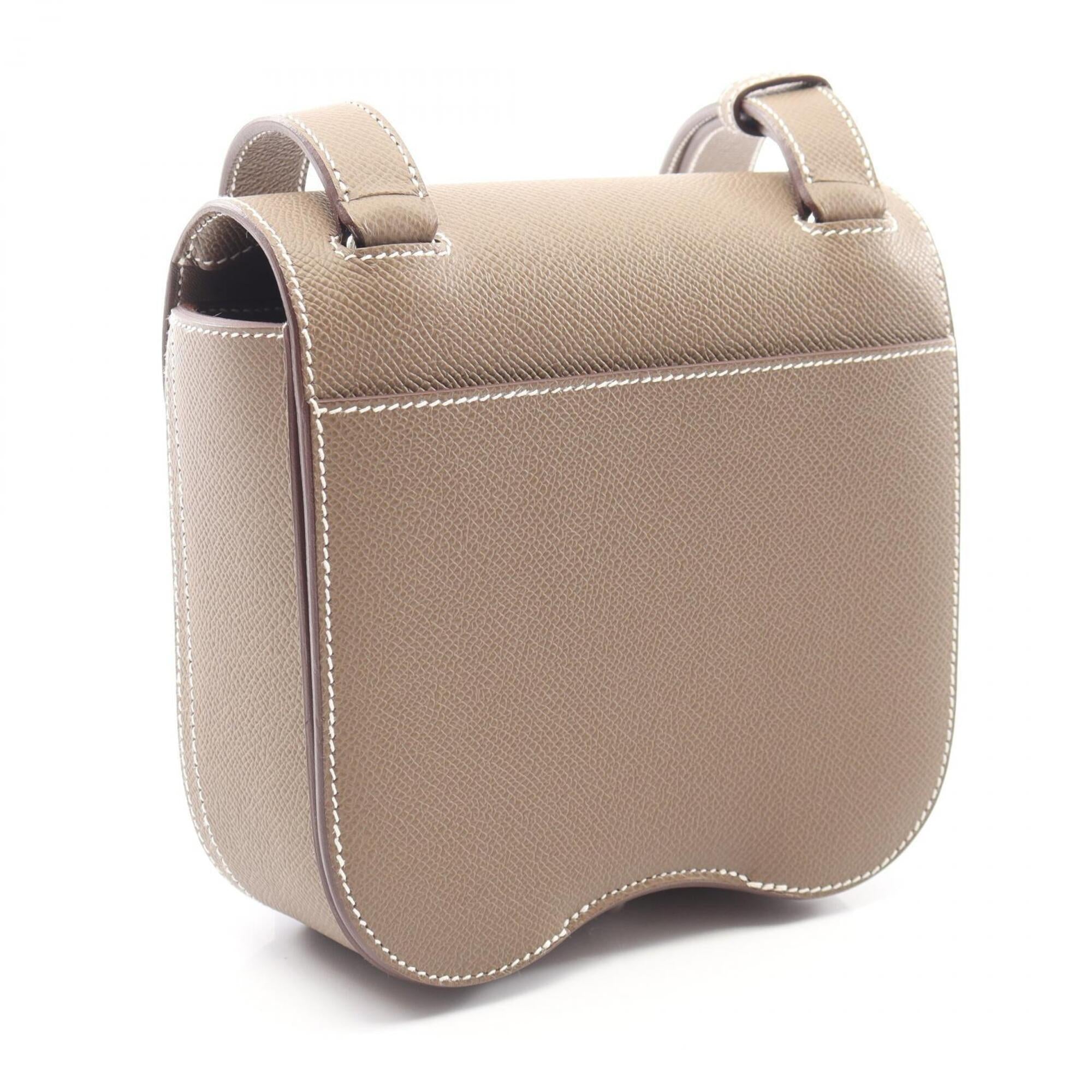 Hermes Etoupe Gray Gray Epsom Leather Shoulder Bag (Pre-Owned)