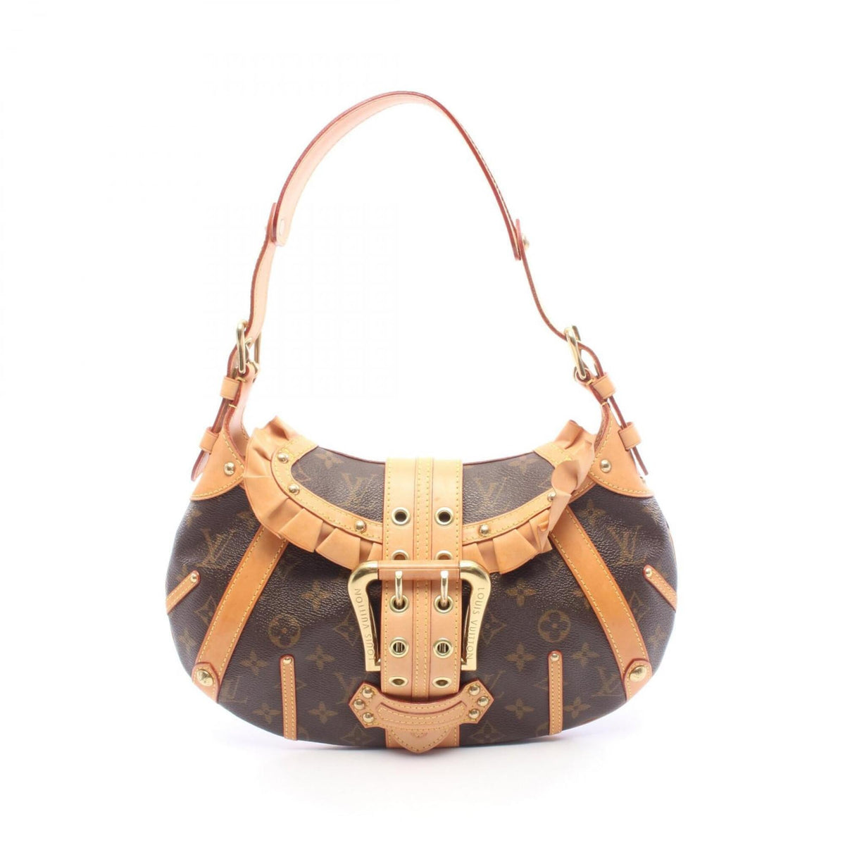 Louis Vuitton Brown Pvc Leather Handbag Shoulder Bag (Pre-Owned)