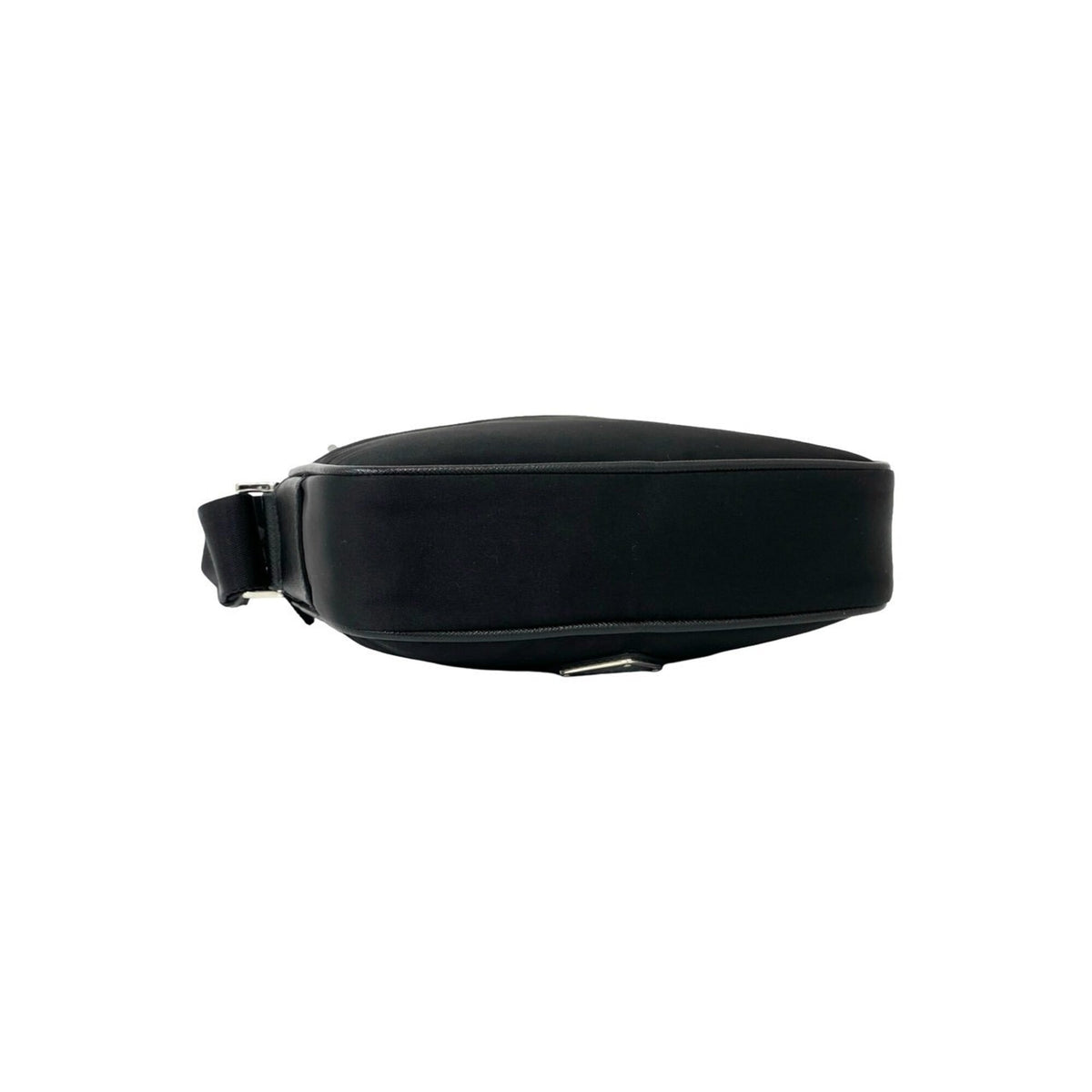 Prada Black Nylon Leather Pochette Shoulder Bag (Pre-Owned)