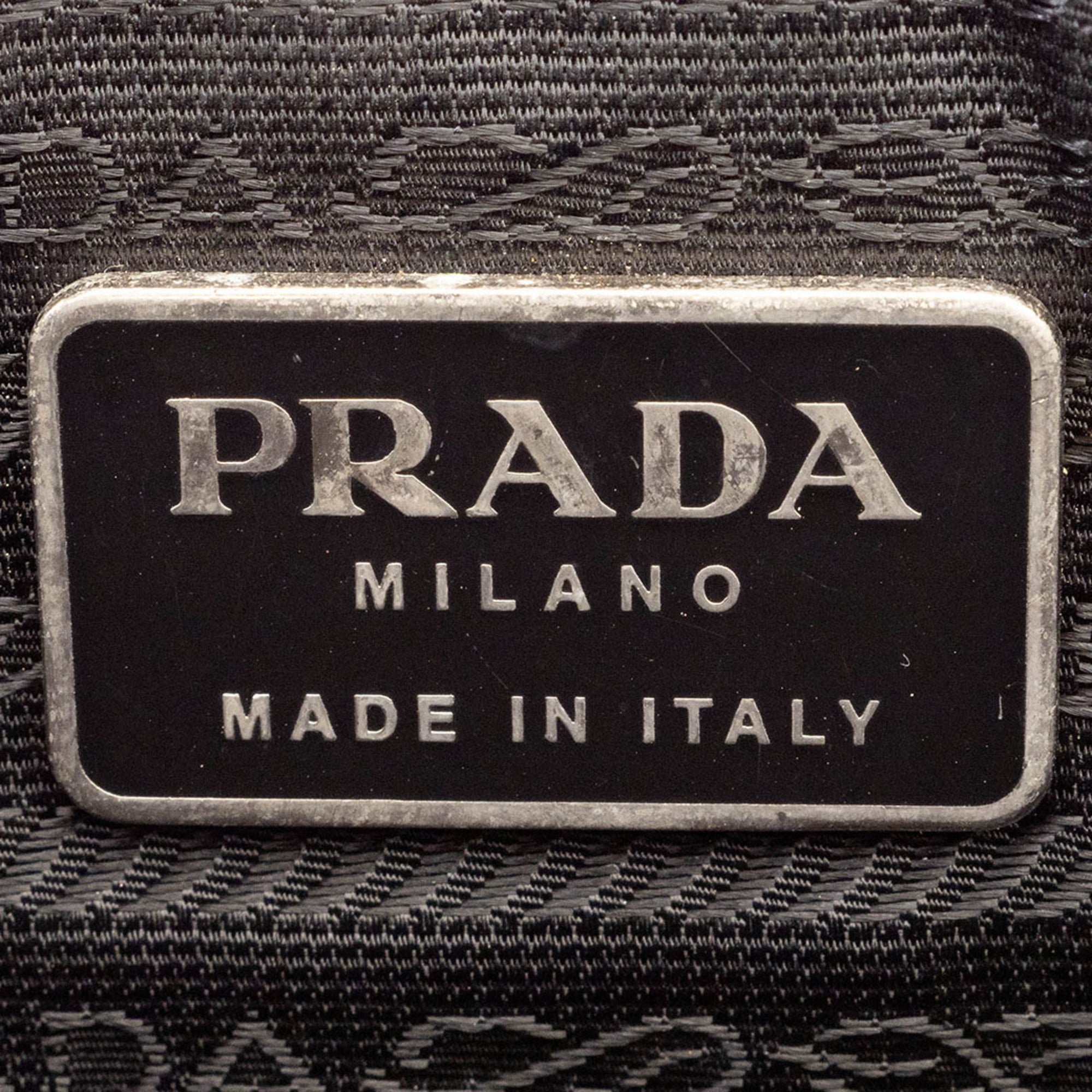 Prada Gray Polyester Handbag (Pre-Owned)