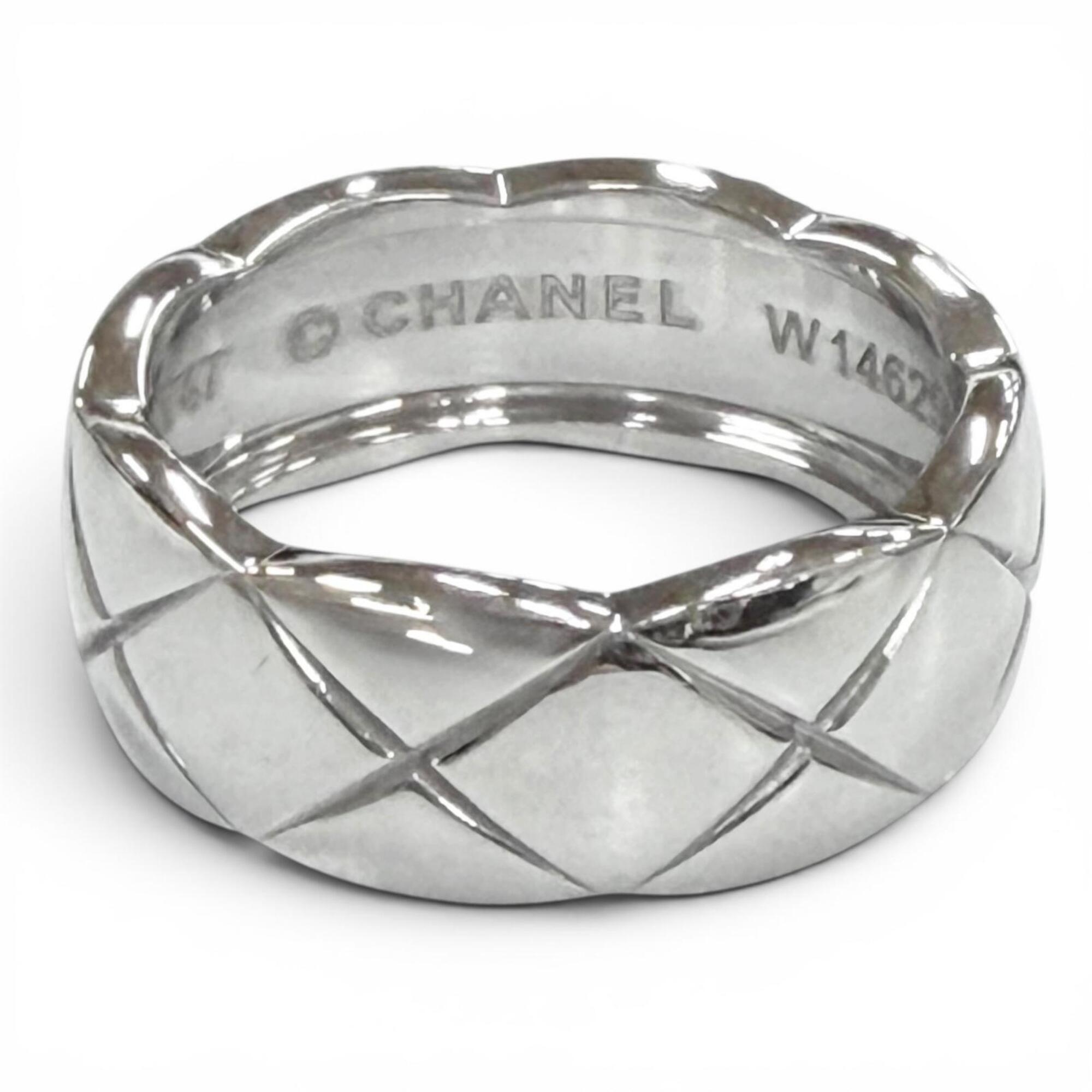 Chanel Silver Band Ring (Pre-Owned)
