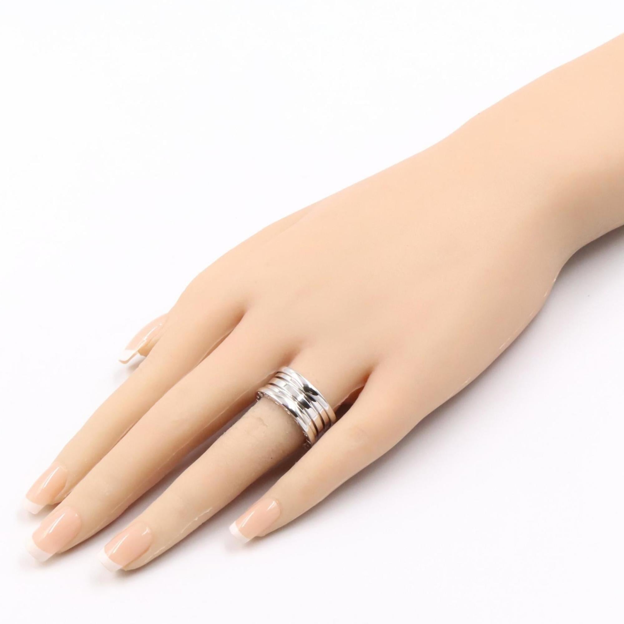 Bvlgari Silver White Gold (18K) Band Ring (Pre-Owned)