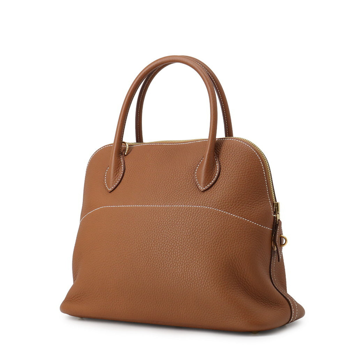 Hermes Brown Taurillon Clemence Leather Handbag Shoulder Bag (Pre-Owned)