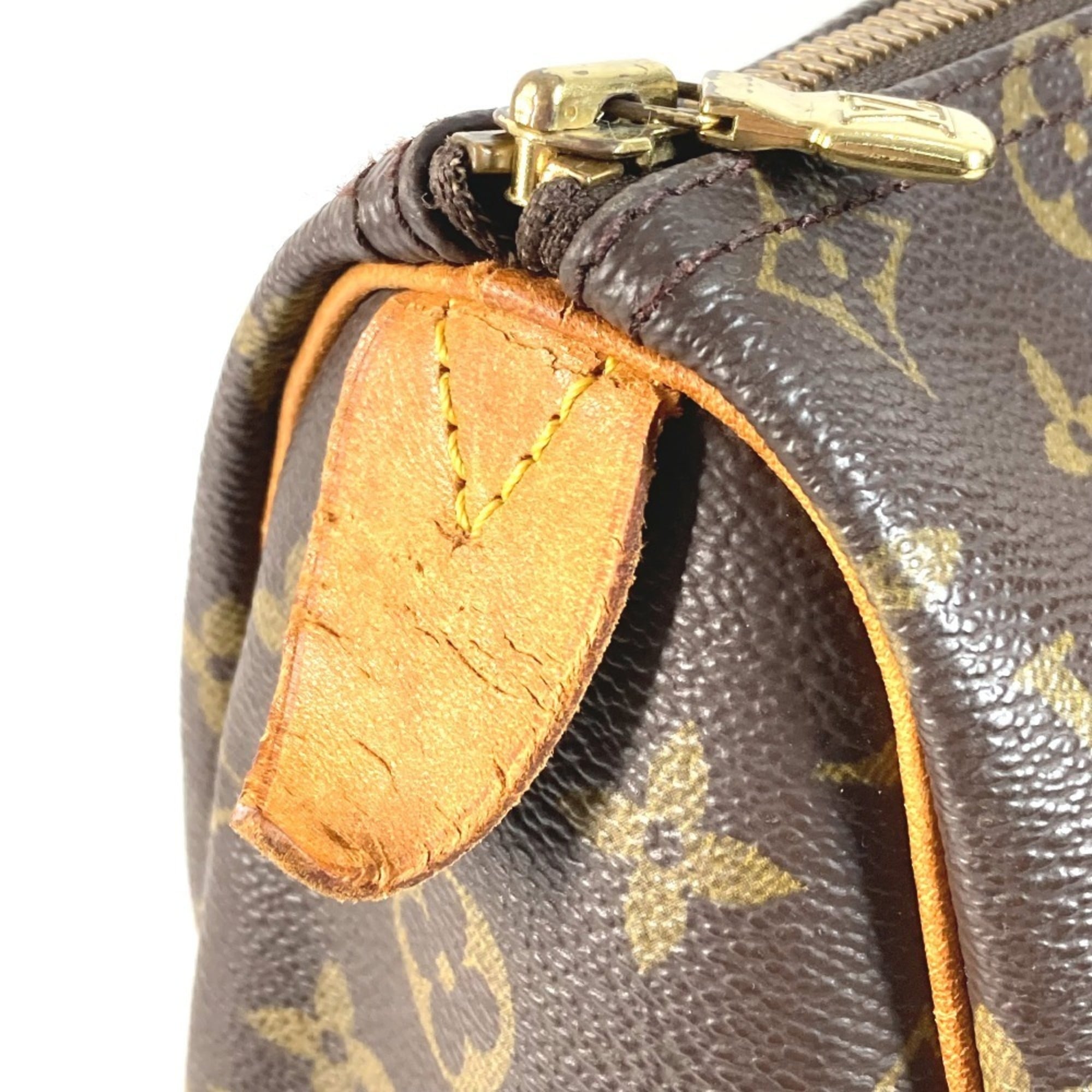 Louis Vuitton Brown Monogram Shoulder Bag Tote Bag (Pre-Owned)