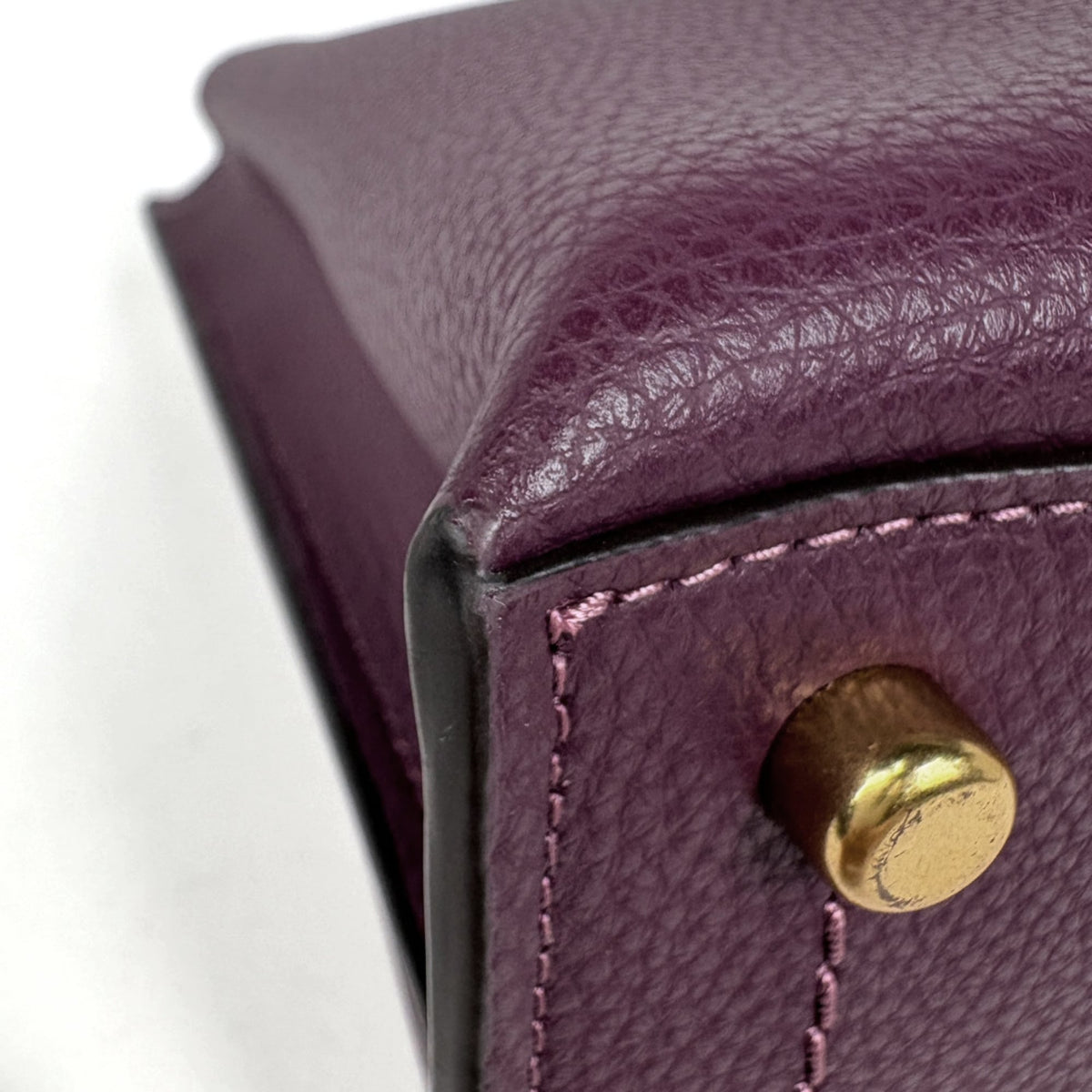 Coach Purple Leather Tote Bag (Pre-Owned)