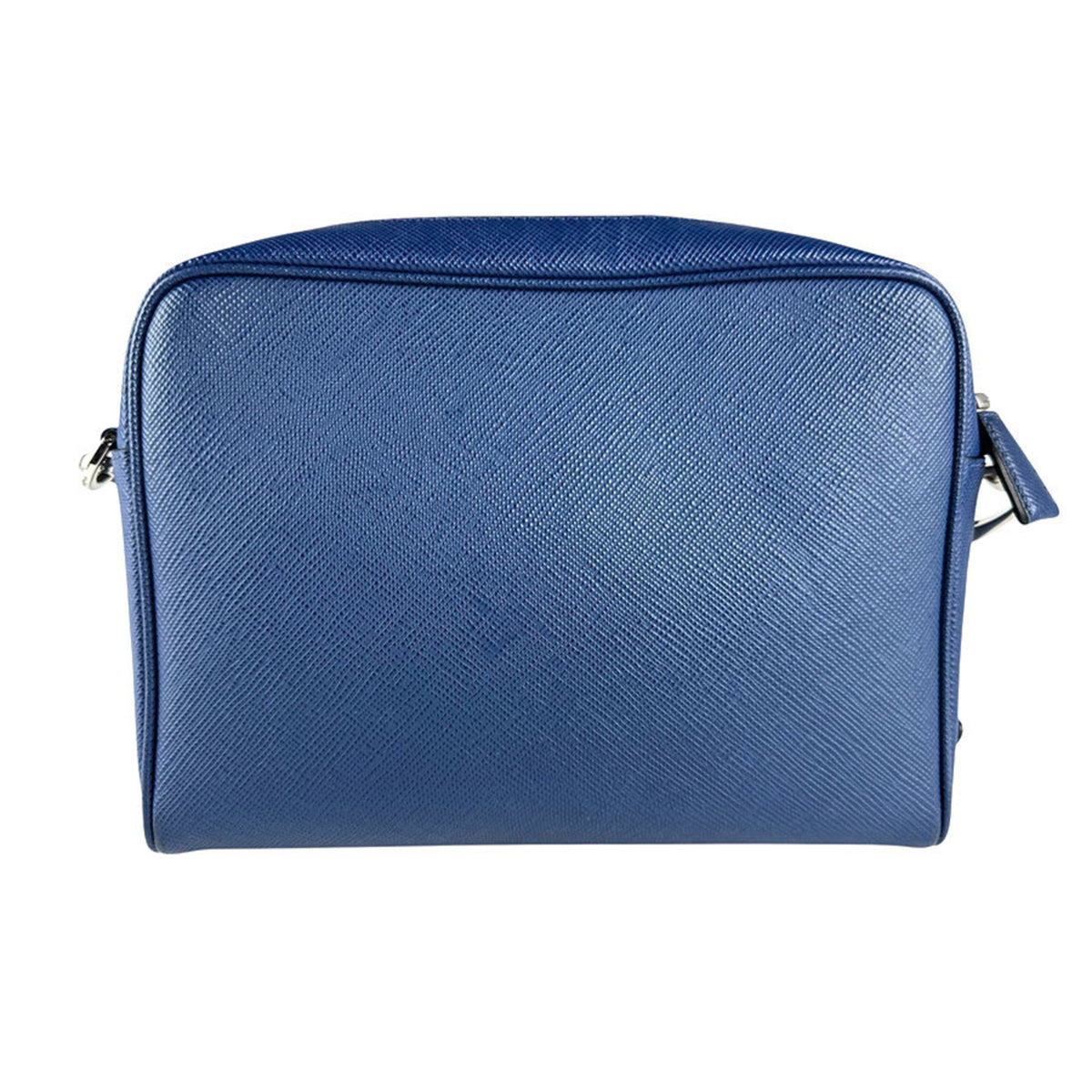 Prada Blue Leather Shoulder Bag (Pre-Owned)