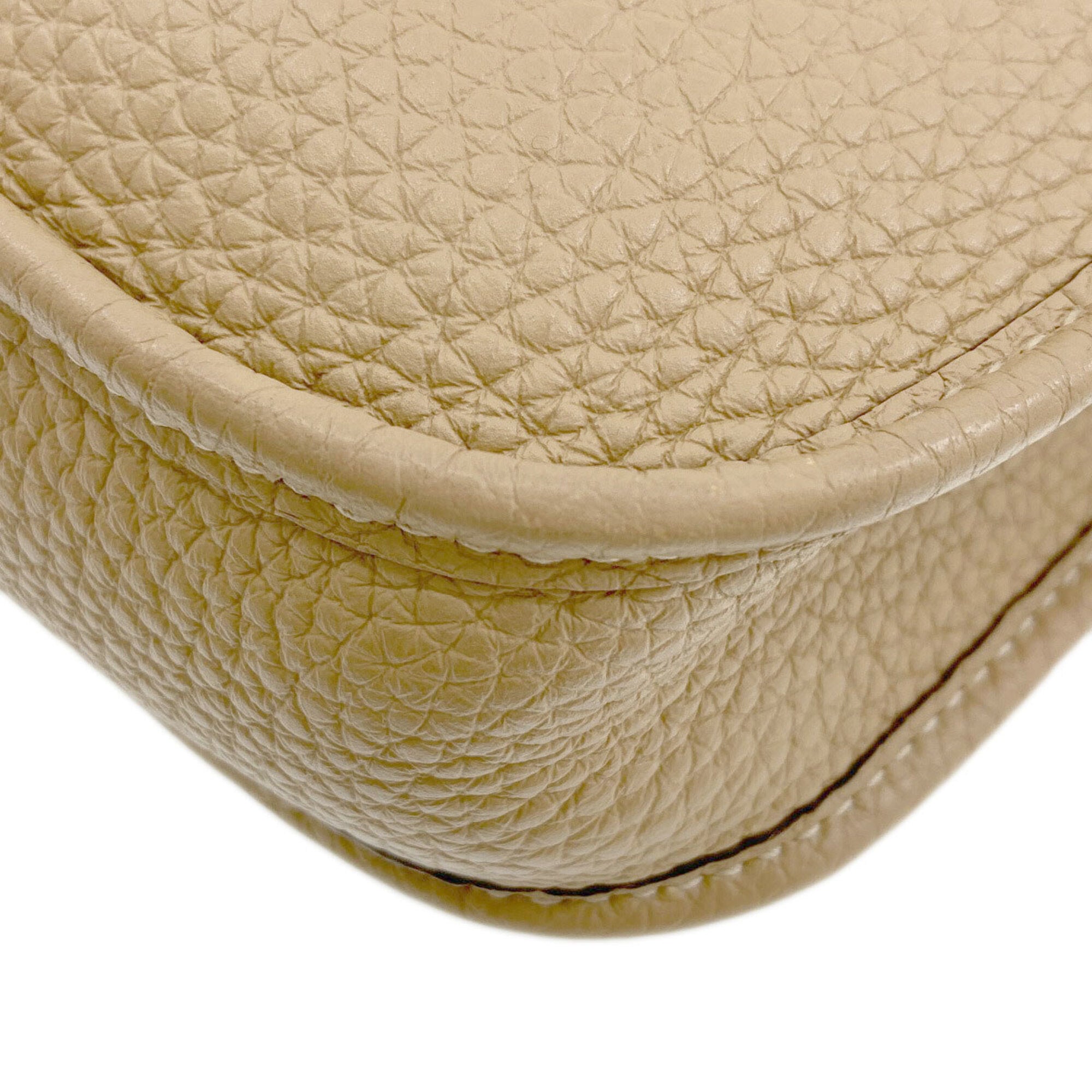 Hermes Beige Taurillon Clemence Leather Shoulder Bag (Pre-Owned)