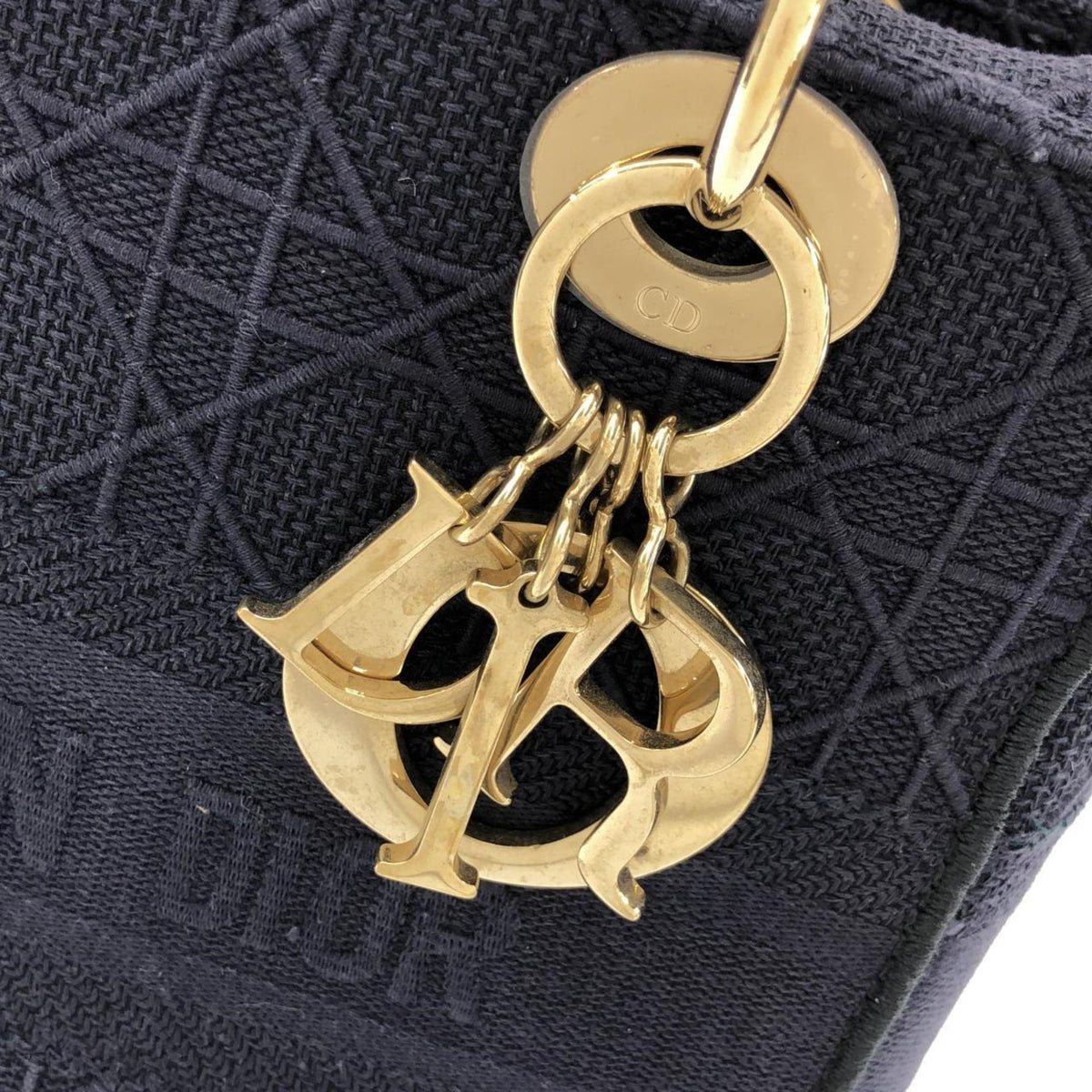 Christian Dior Blue Canvas Handbag (Pre-Owned)