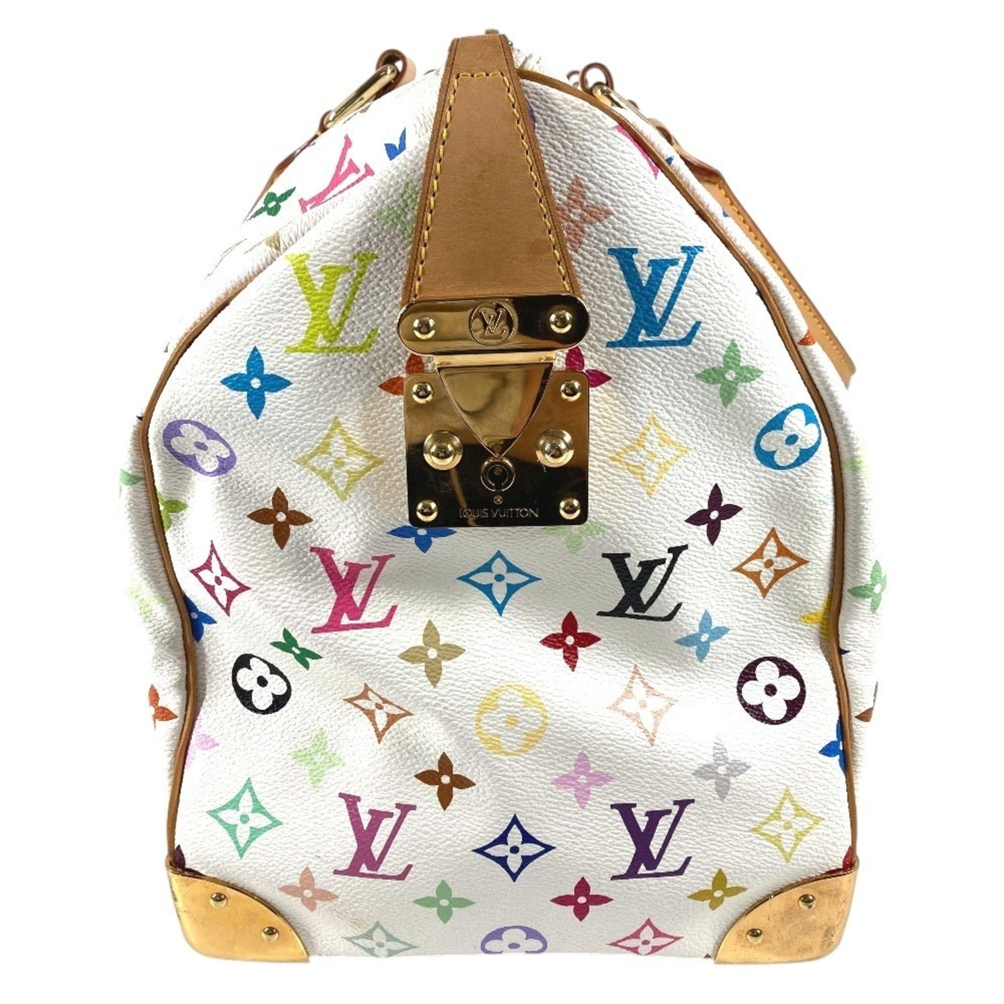 Louis Vuitton Monogram Multicolore Blanc White Monogram Multicolore Boston Bag Handbag (Pre-Owned)