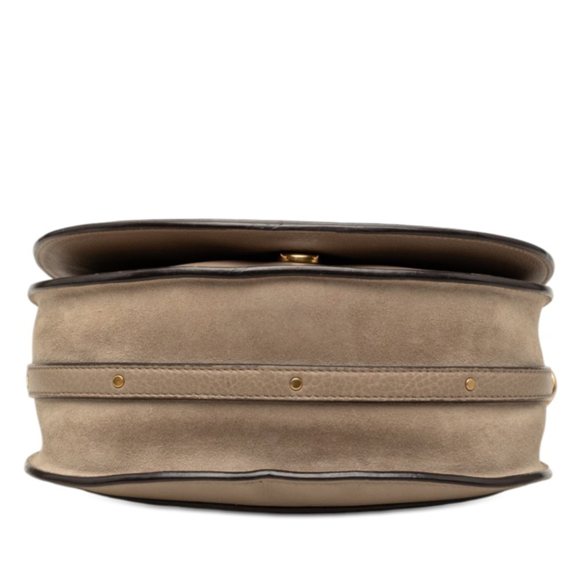 Chloé Beige Leather Suede Handbag Shoulder Bag (Pre-Owned)