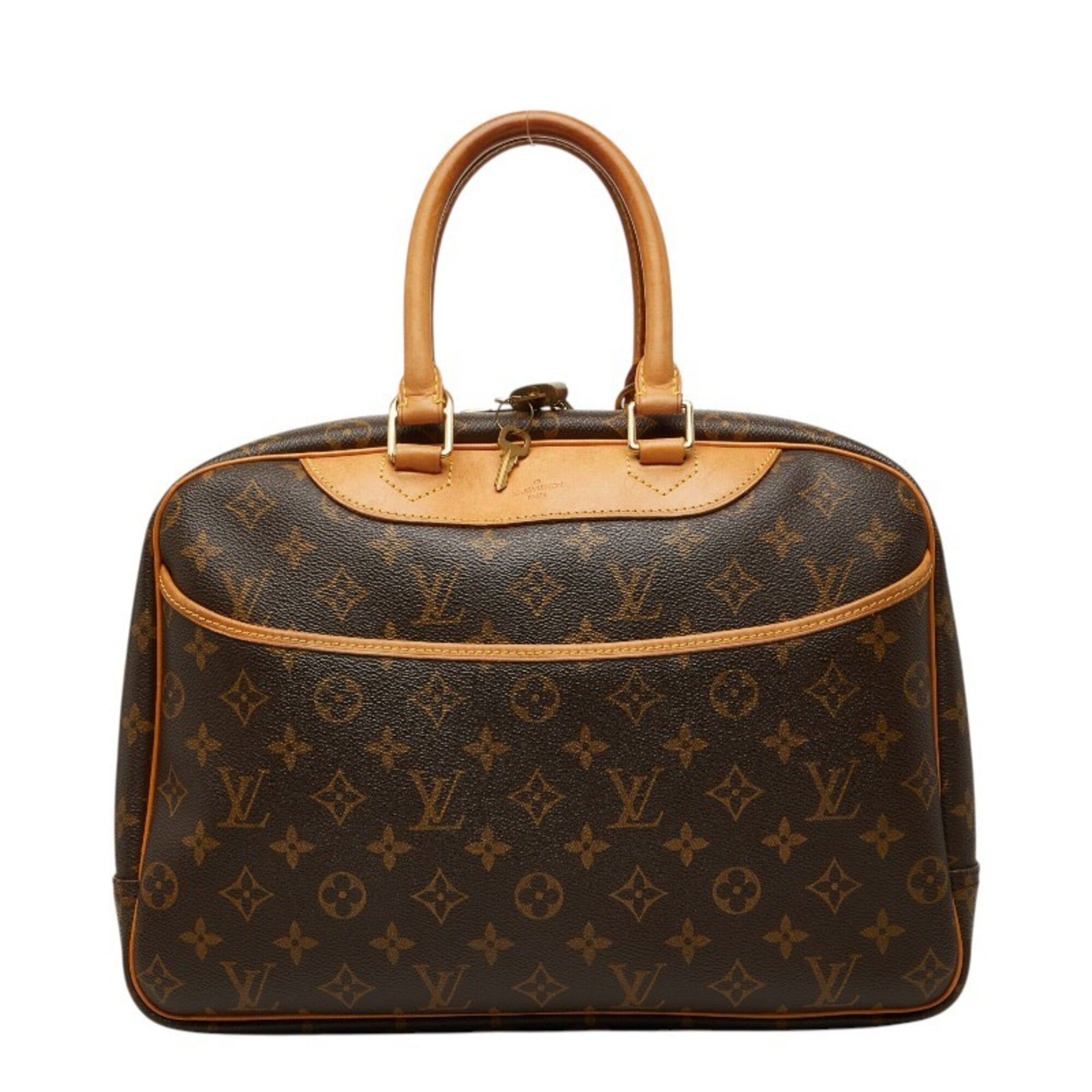 Louis Vuitton Brown Pvc Leather Handbag (Pre-Owned)