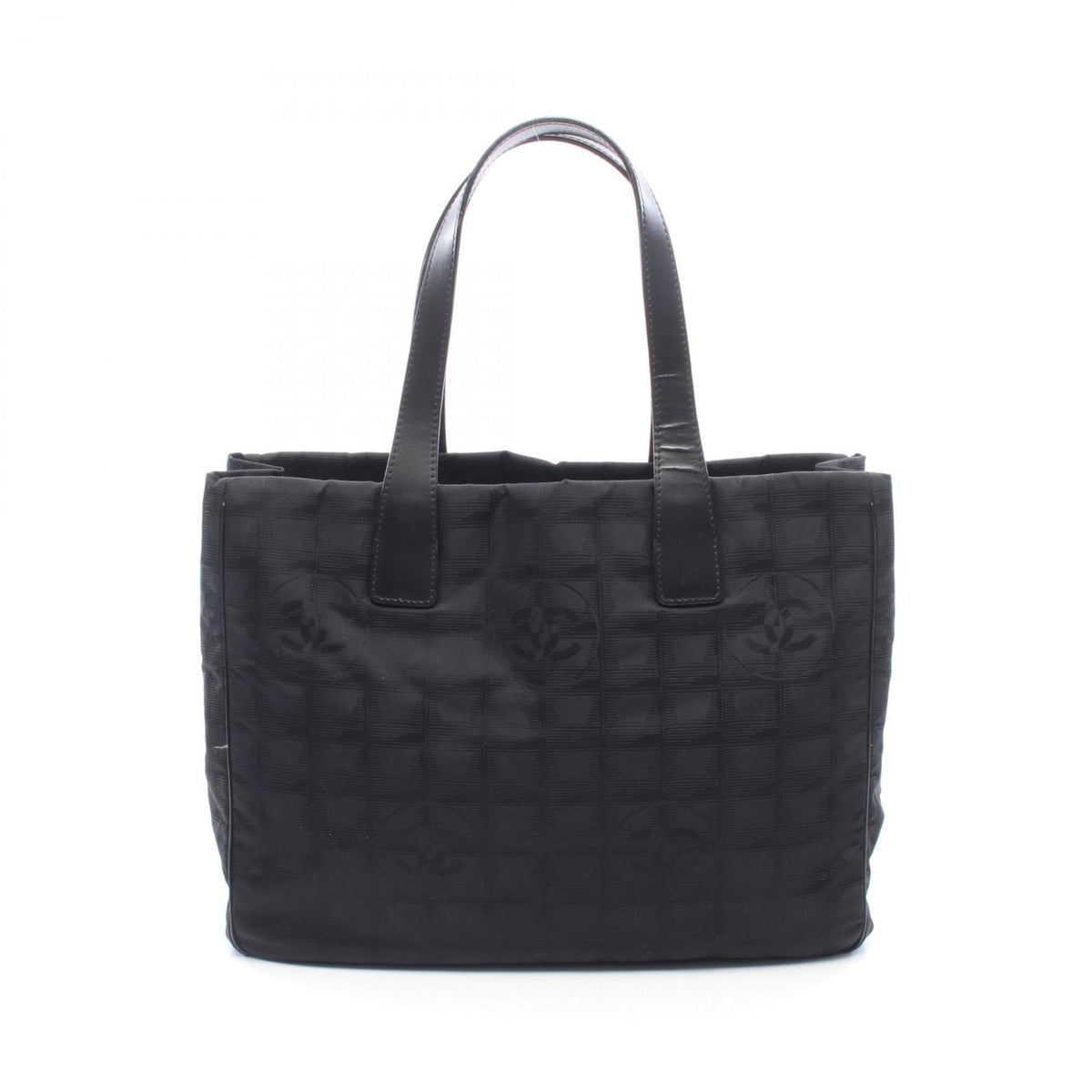 Chanel Black New Travel Line Handbag Tote Bag (Pre-Owned)