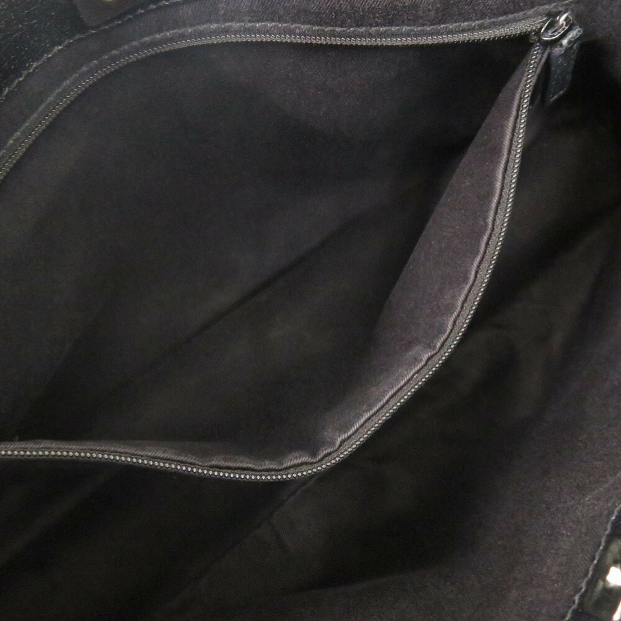 Gucci Black Gg Canvas Handbag Tote Bag (Pre-Owned)