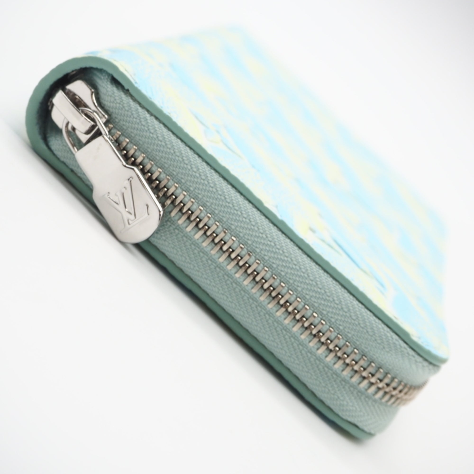Louis Vuitton Monogram Empreinte Blue Yellow Leather Long Wallet (Bi-Fold) (Pre-Owned)