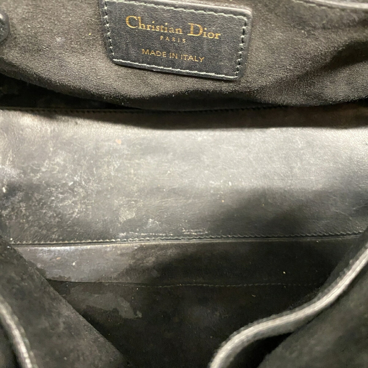 Christian Dior Black Leather Handbag (Pre-Owned)