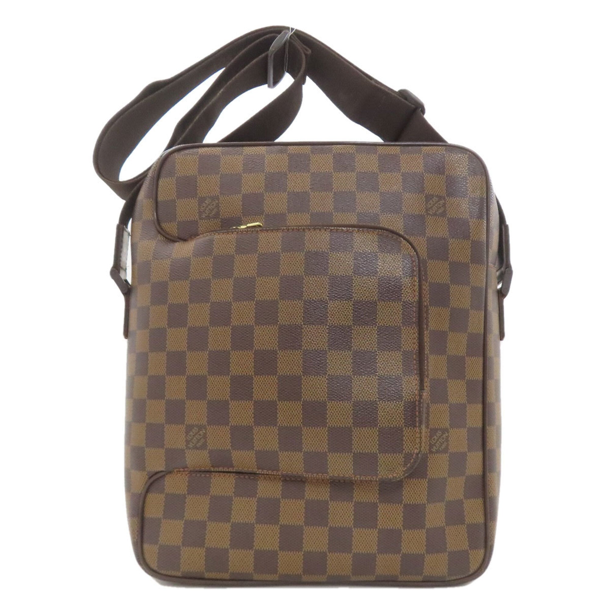 Louis Vuitton Damier Damier Canvas Ebene Damier Canvas Shoulder Bag (Pre-Owned)