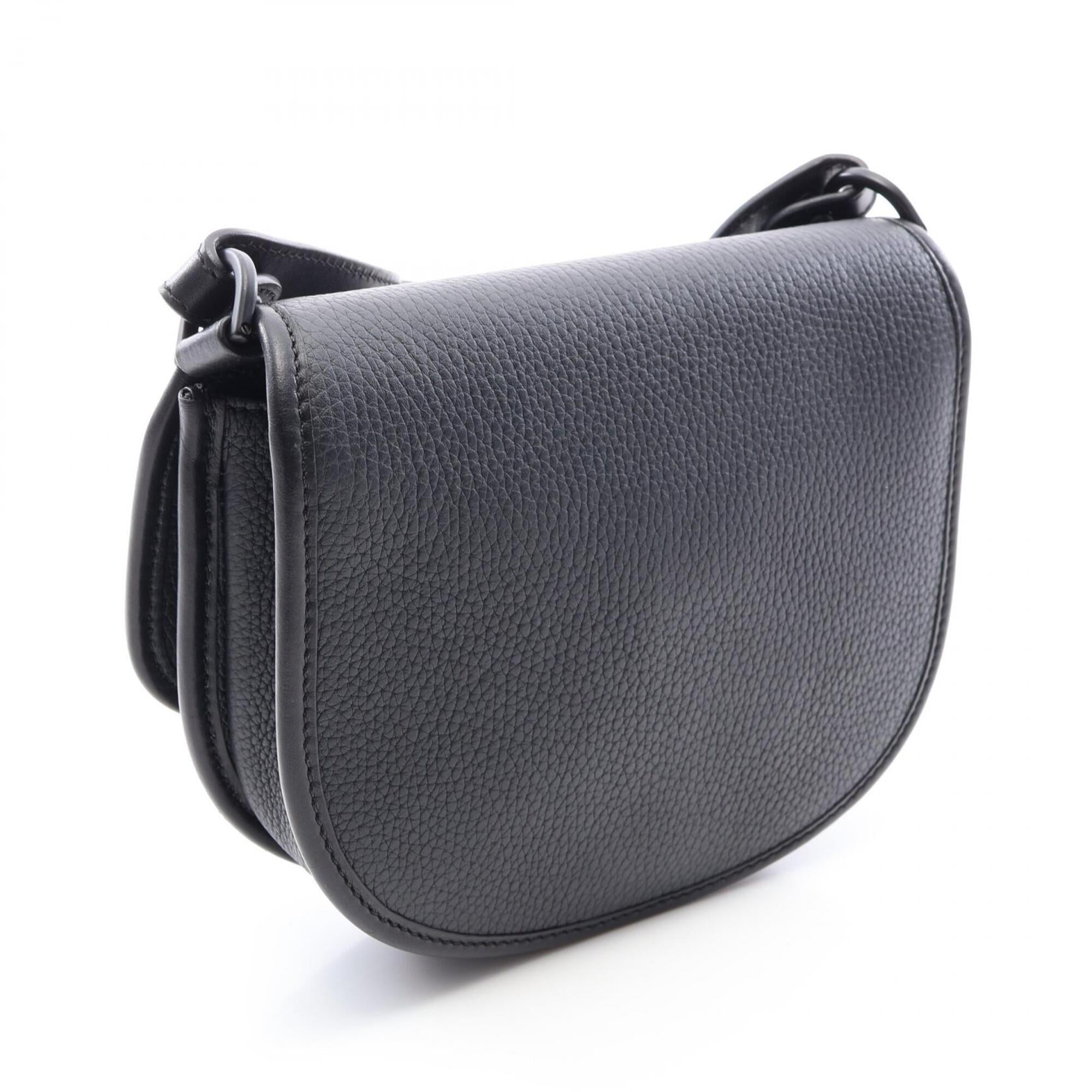 Christian Dior Black Leather Handbag Shoulder Bag (Pre-Owned)