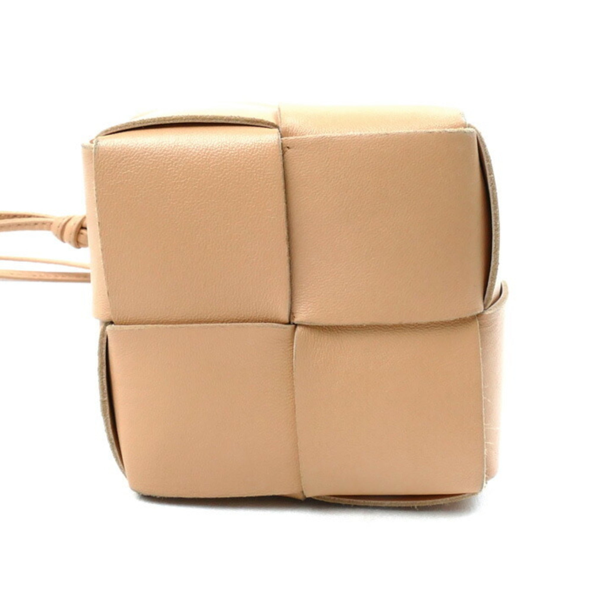 Bottega Veneta Beige Leather Shoulder Bag (Pre-Owned)