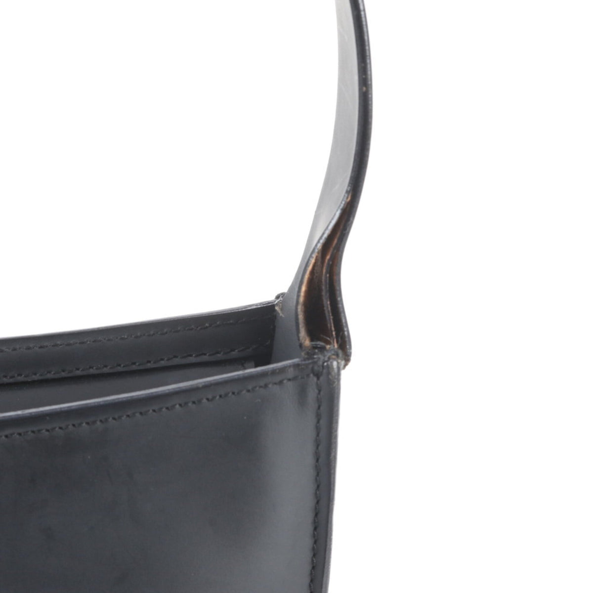 Gucci Black Leather Handbag Shoulder Bag (Pre-Owned)