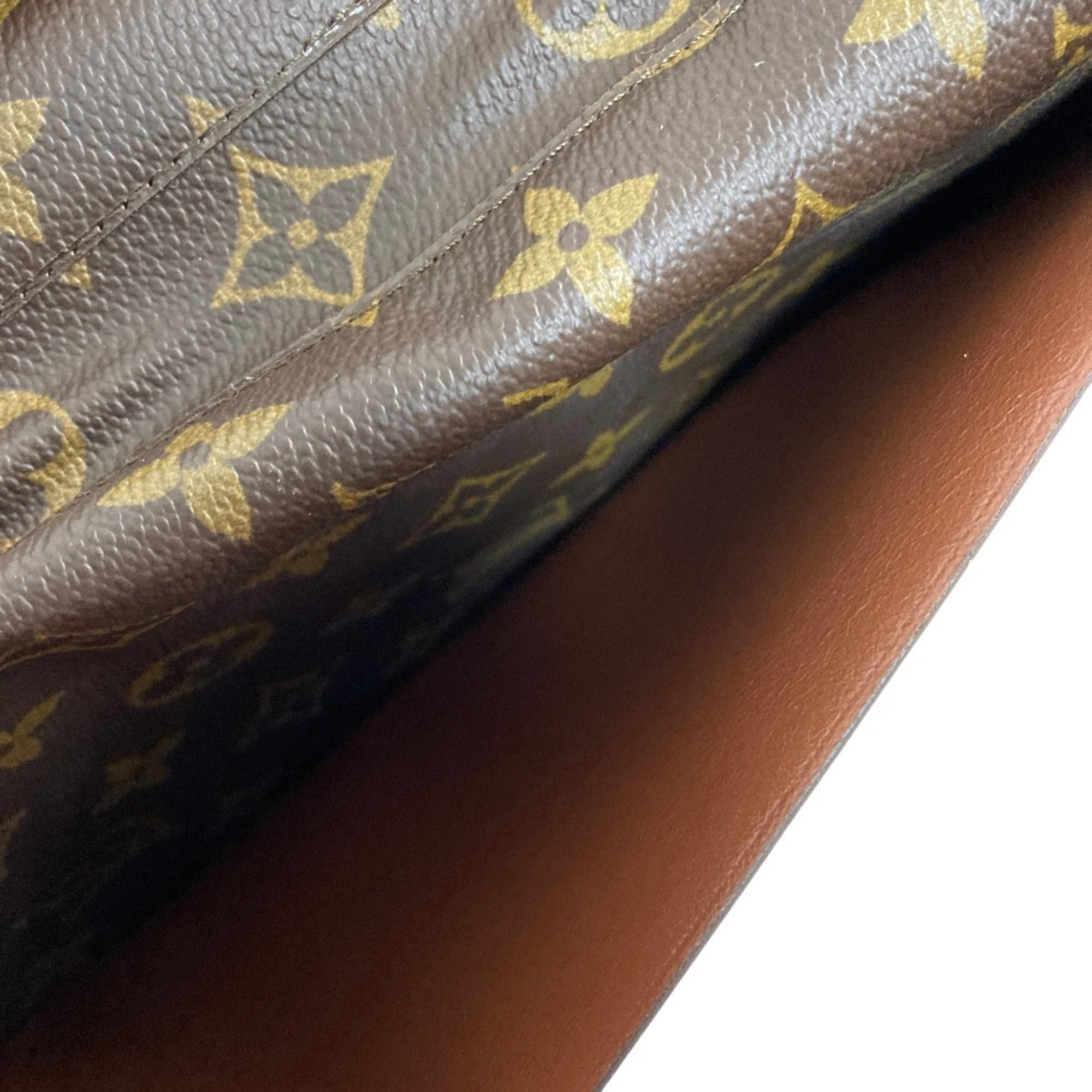Louis Vuitton Brown Monogram Clutch Bag (Pre-Owned)