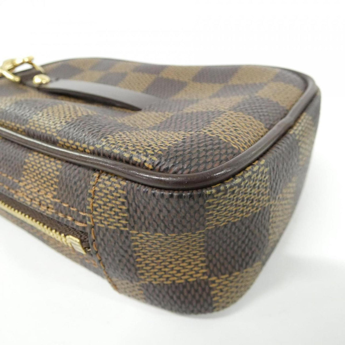 Louis Vuitton Ebene Coated Canvas Handbag Pouch (Pre-Owned)