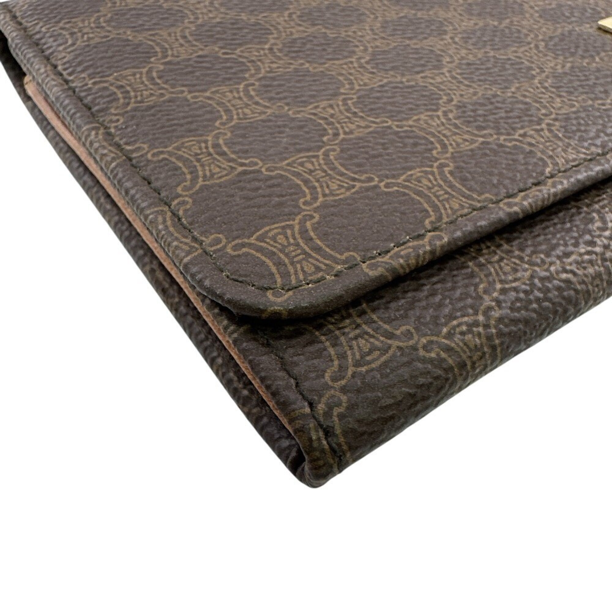 Celine Macadam Brown Pvc Long Wallet (Bi-Fold) (Pre-Owned)