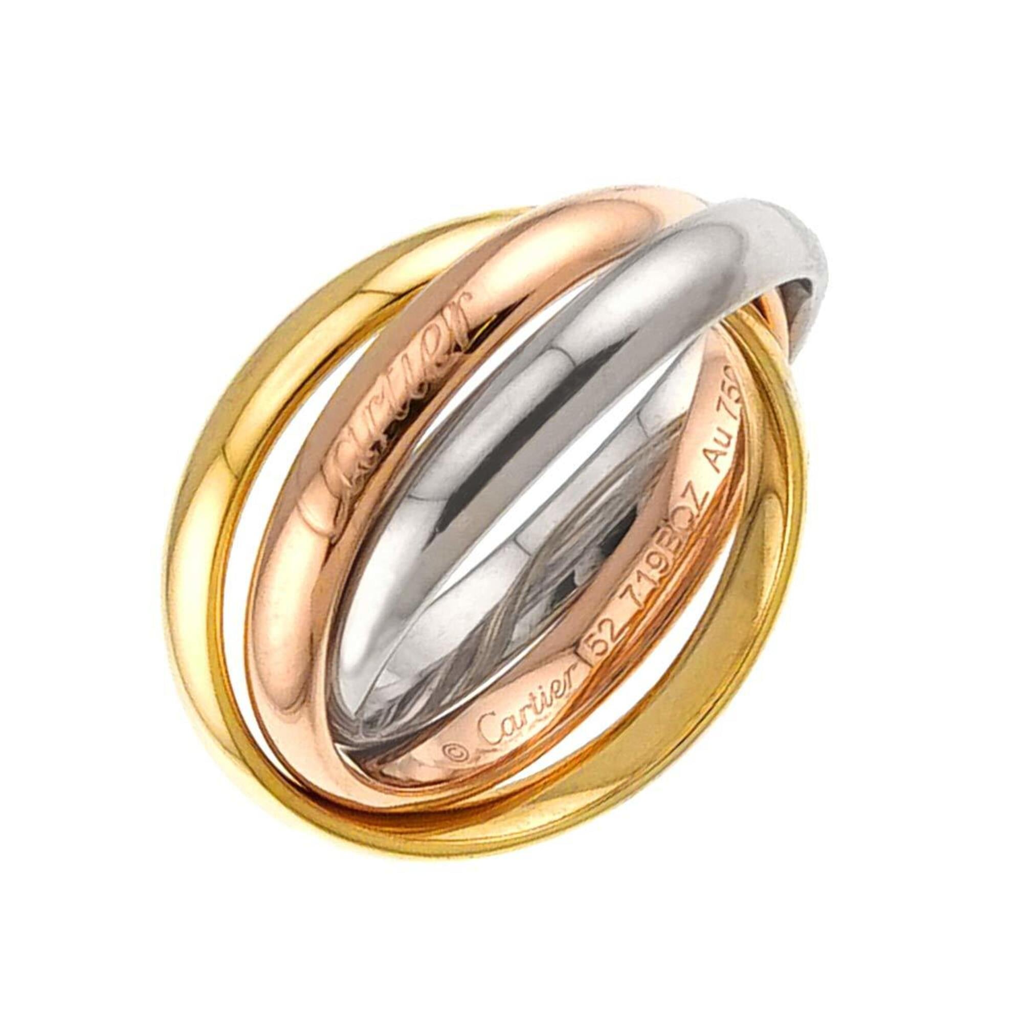 Cartier Yellow Gold (18K) Pink Gold (18K) White Gold (18K) Band Ring (Pre-Owned)