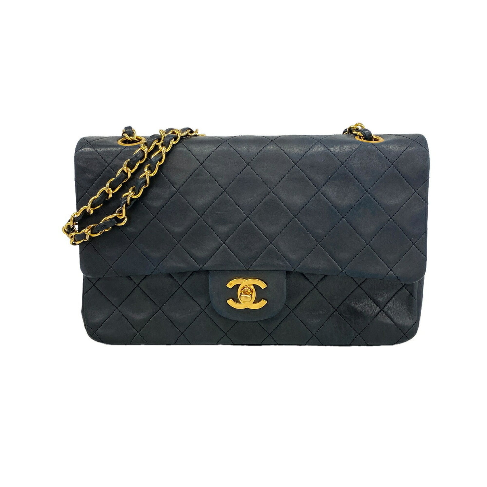 Chanel Black Leather Shoulder Bag (Pre-Owned)